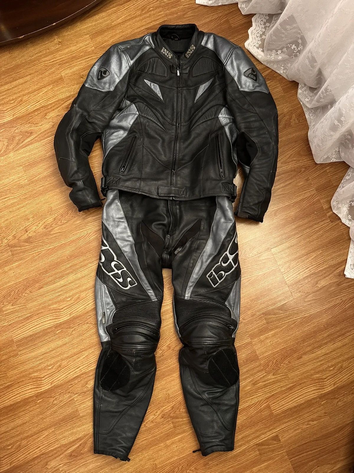 Vintage IXS Moto Racing Genuine Leather Motorcycle Suit
