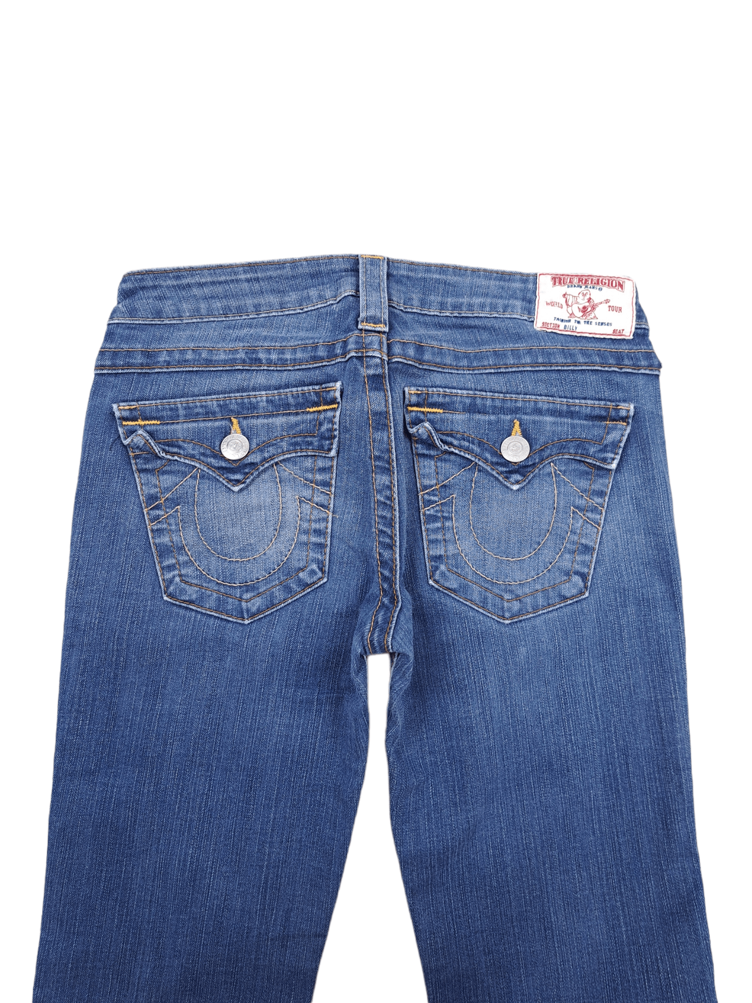 True Religion × Vintage 💎 Vintage True Religion 28/30 Washed Blue Denim Jeans Size 28" / US 6 / IT 42 - 7 Thumbnail
