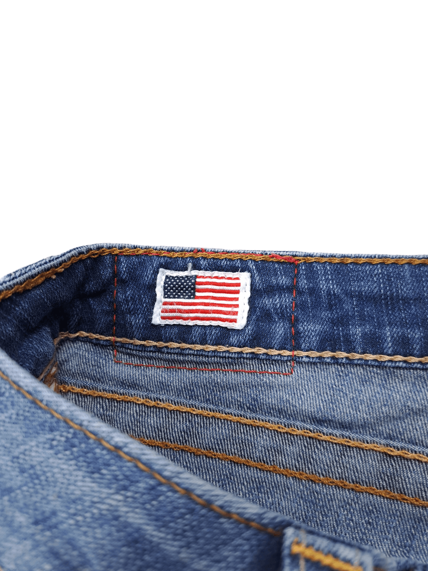 True Religion × Vintage 💎 Vintage True Religion 28/30 Washed Blue Denim Jeans Size 28" / US 6 / IT 42 - 8 Thumbnail