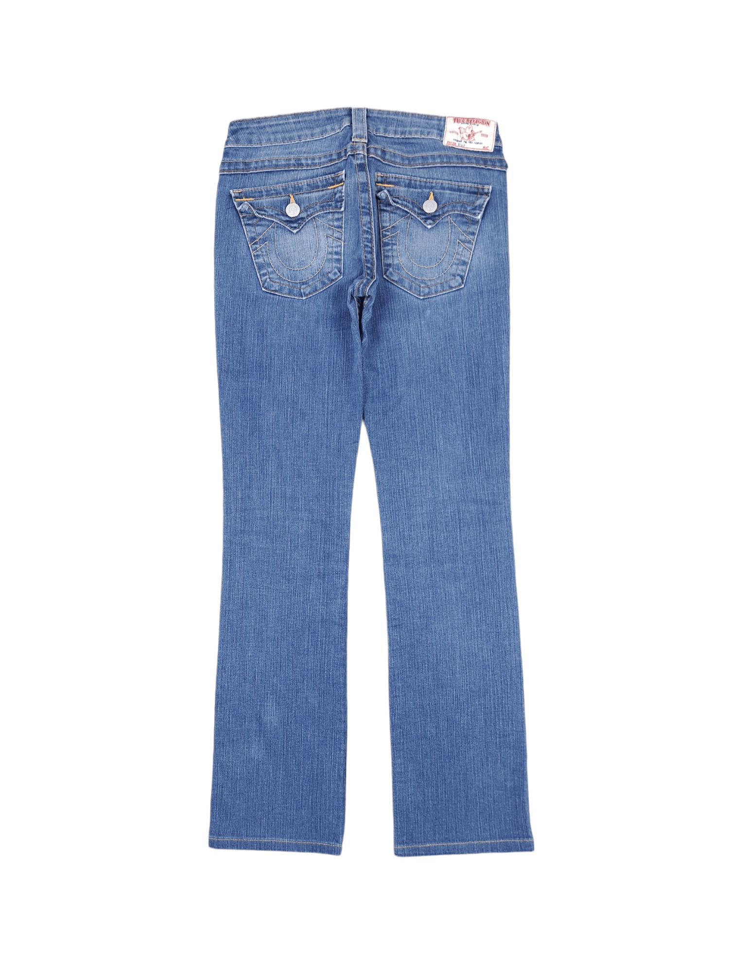 True Religion × Vintage 💎 Vintage True Religion 28/30 Washed Blue Denim Jeans Size 28" / US 6 / IT 42 - 2 Thumbnail