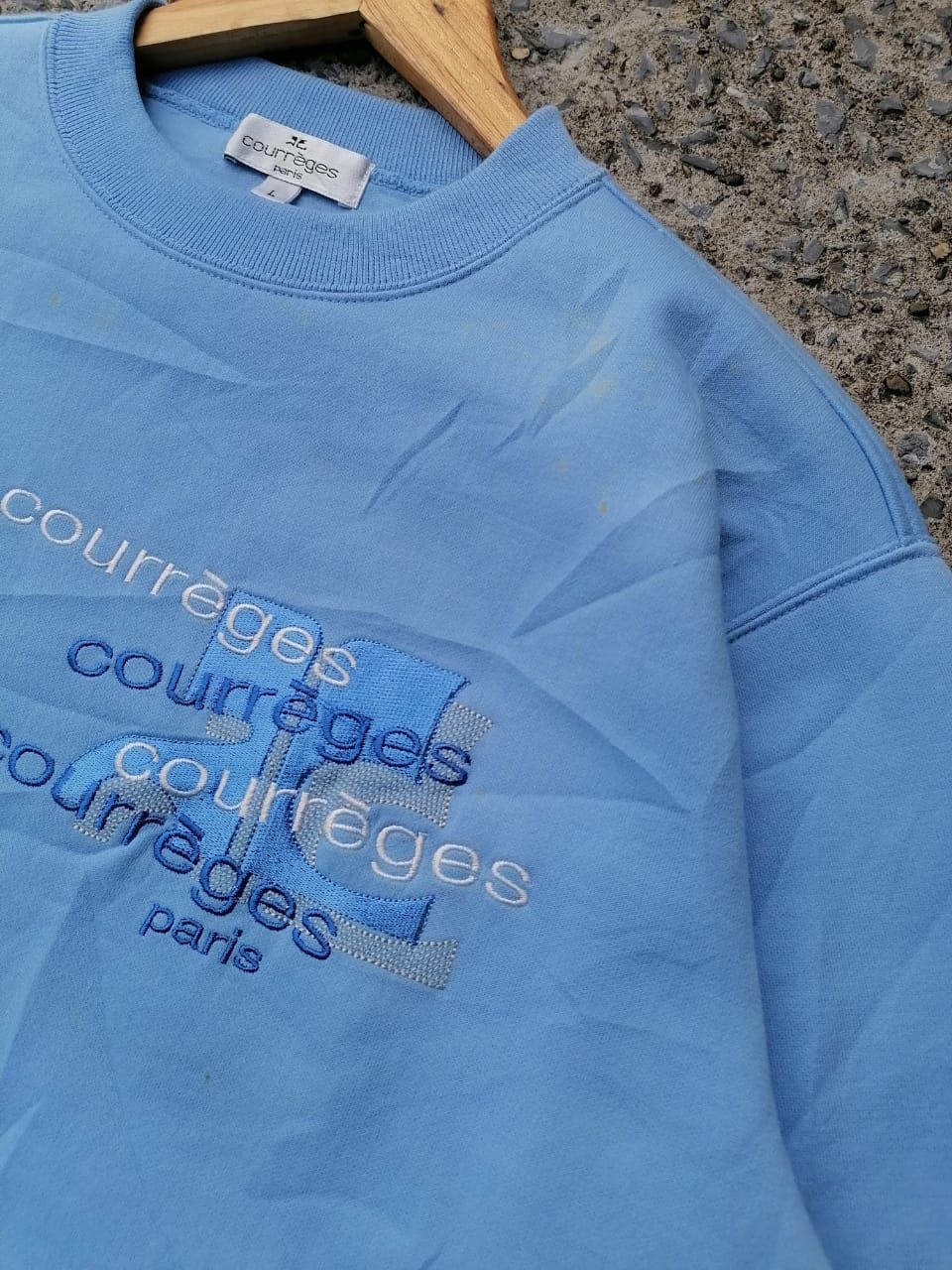 Courreges × Other Courreges Paris Embroidered Sweatshirt Size US L / EU 52-54 / 3 - 5 Thumbnail