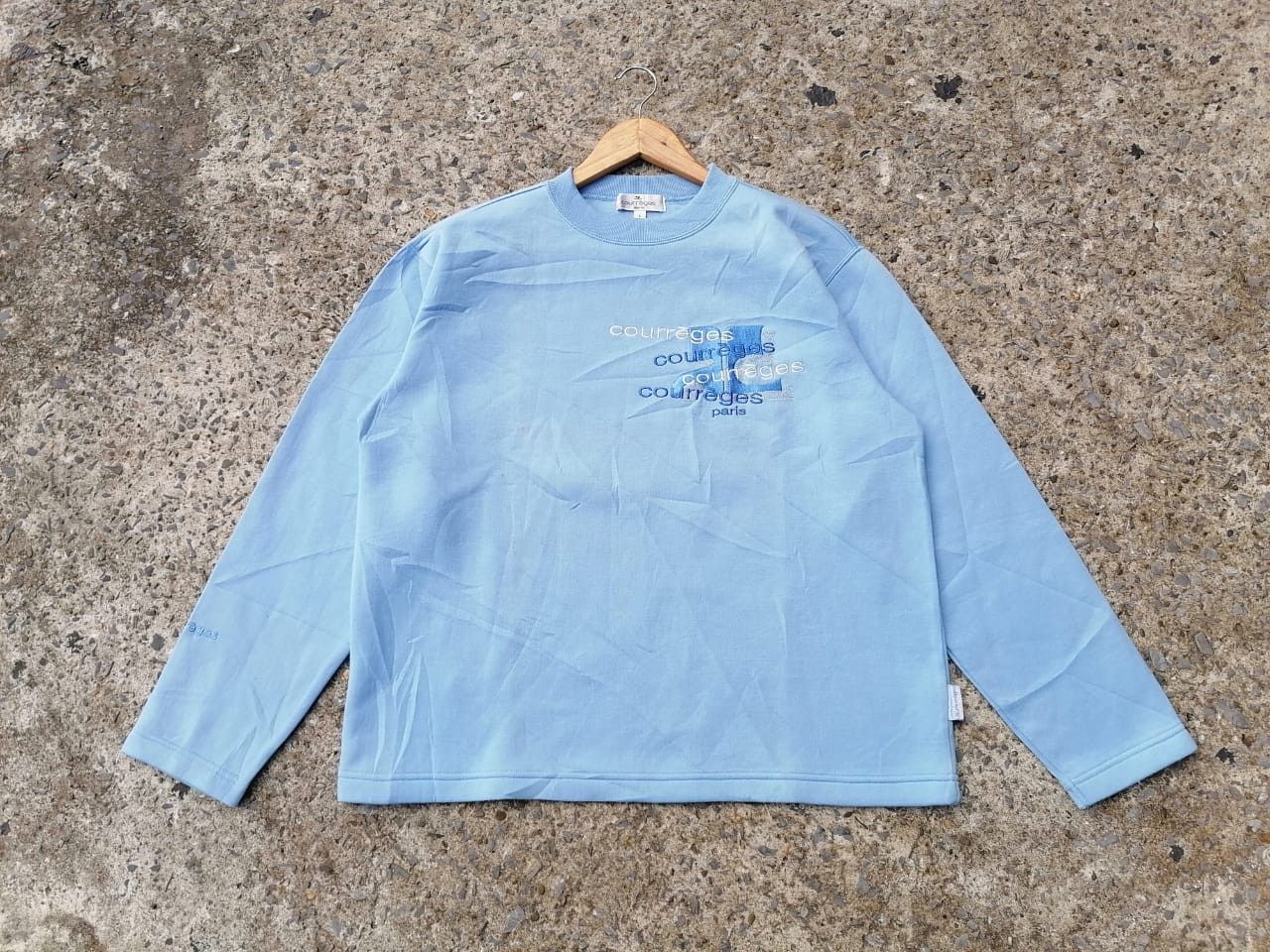 Courreges × Other Courreges Paris Embroidered Sweatshirt Size US L / EU 52-54 / 3 - 1 Thumbnail