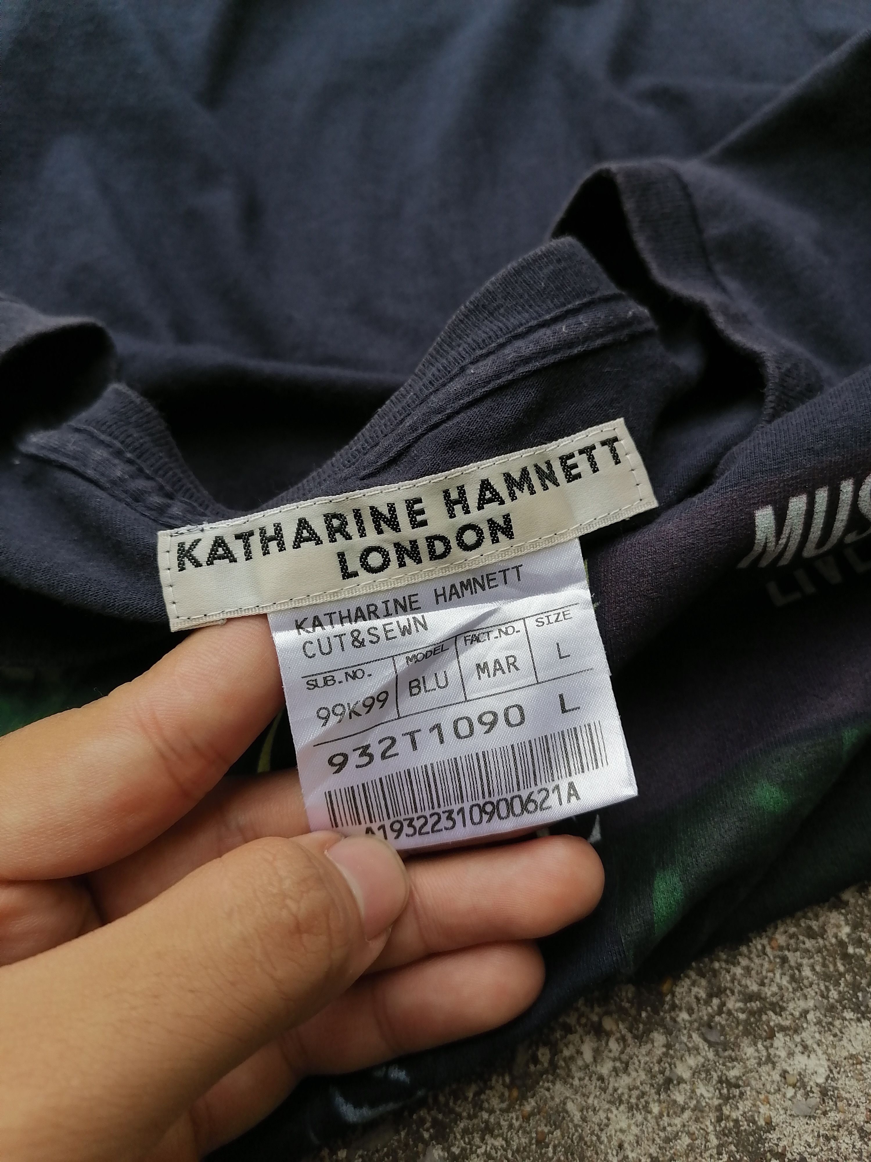 Katharine Hamnett London Music Is All Of Lives by Katherine Hamnett London Tee Size US M / EU 48-50 / 2 - 4 Thumbnail