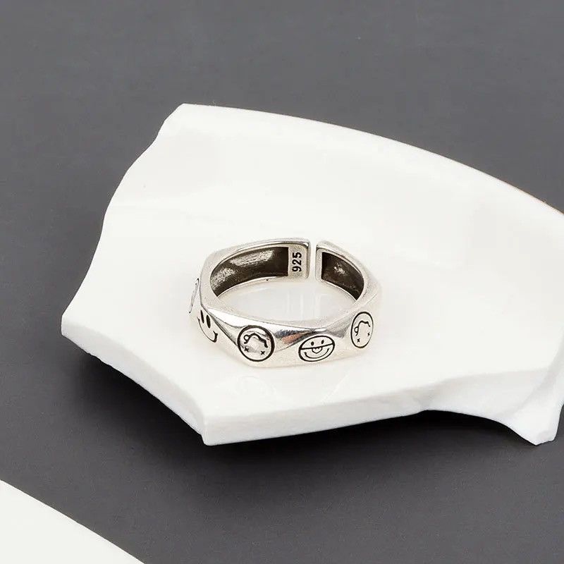 Jewelry × Vintage Smiling Face Ring Size ONE SIZE - 2 Thumbnail