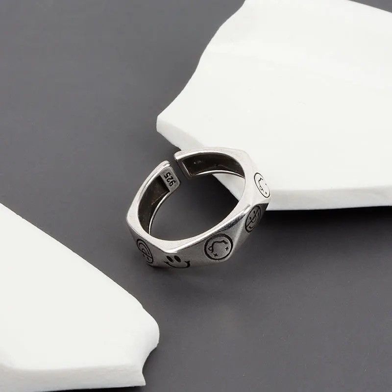Jewelry × Vintage Smiling Face Ring Size ONE SIZE - 3 Thumbnail