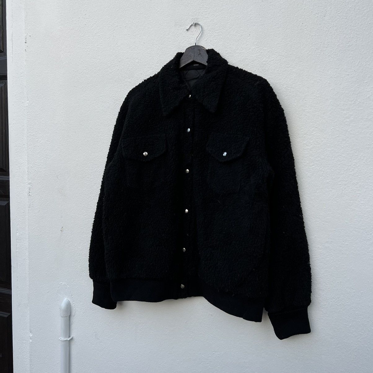 Japanese Brand RARE FLEECE SHERPA JACKET EMODA JAPAN BLACK Size US L / EU 52-54 / 3 - 2 Thumbnail