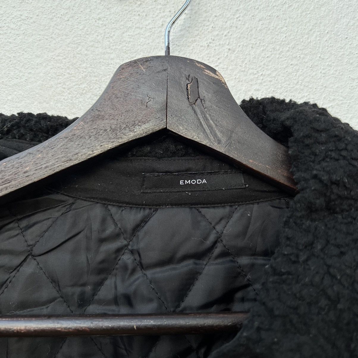 Japanese Brand RARE FLEECE SHERPA JACKET EMODA JAPAN BLACK Size US L / EU 52-54 / 3 - 11 Thumbnail