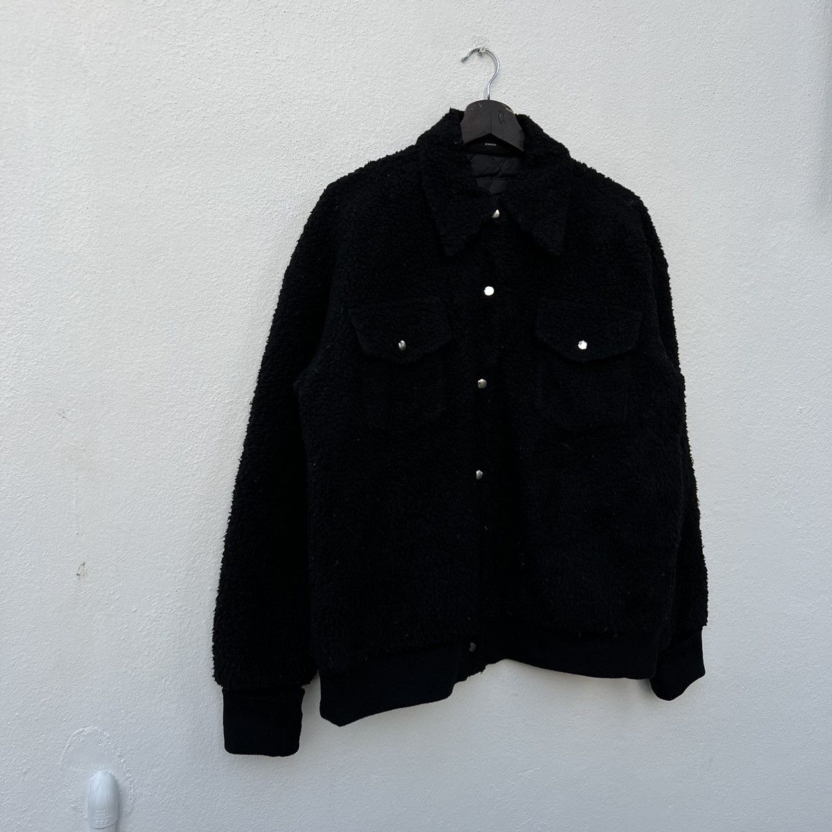 Japanese Brand RARE FLEECE SHERPA JACKET EMODA JAPAN BLACK Size US L / EU 52-54 / 3 - 5 Thumbnail