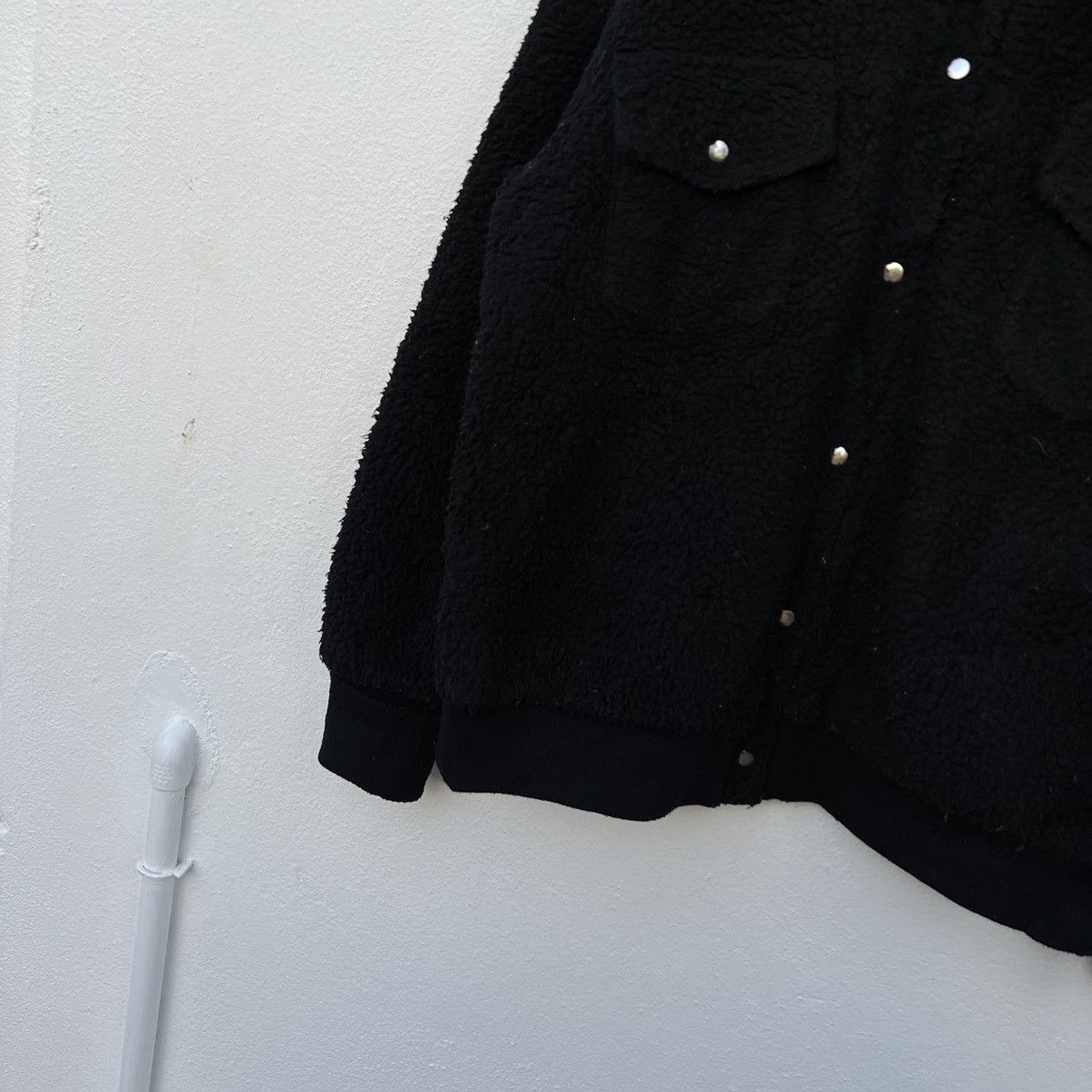 Japanese Brand RARE FLEECE SHERPA JACKET EMODA JAPAN BLACK Size US L / EU 52-54 / 3 - 4 Thumbnail