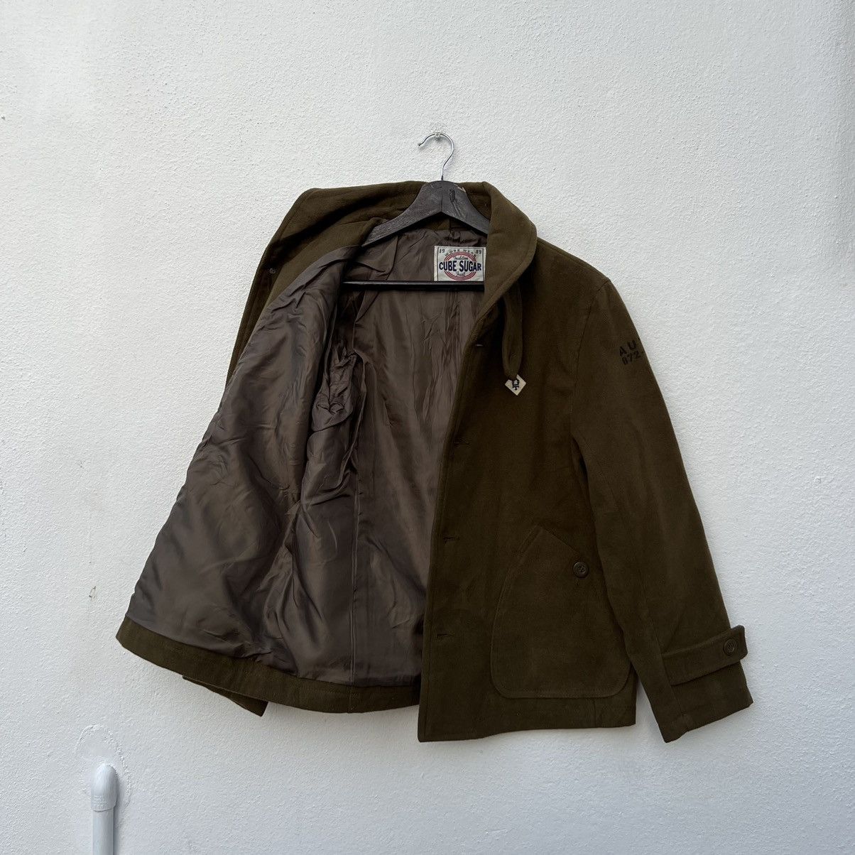 Japanese Brand VINTAGE WORKERS WEAR CUBE SUGAR JACKET MILITARY STYLE Size US M / EU 48-50 / 2 - 8 Thumbnail