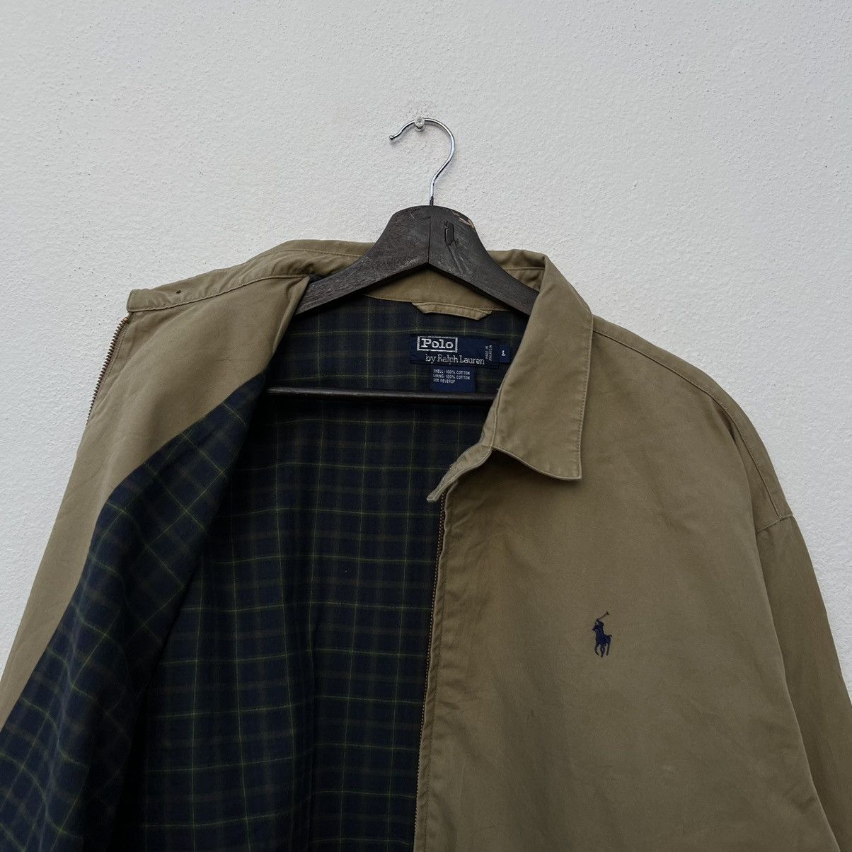 Polo Ralph Lauren VINTAGE JACKET BLANKET TARTAN DESIGN LINING RRL Size US L / EU 52-54 / 3 - 12 Thumbnail