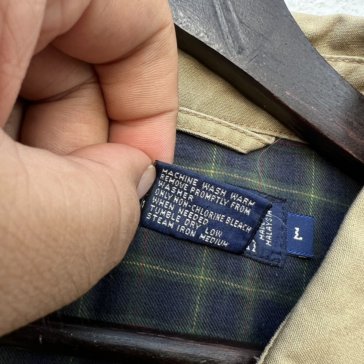 Polo Ralph Lauren VINTAGE JACKET BLANKET TARTAN DESIGN LINING RRL Size US L / EU 52-54 / 3 - 15 Thumbnail