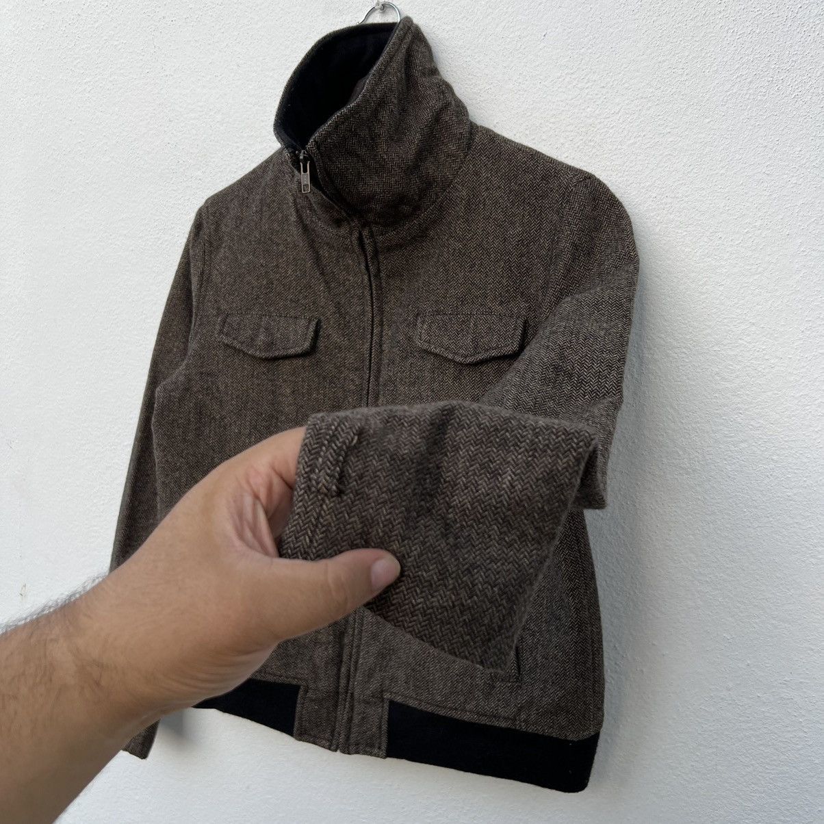 Japanese Brand CROPPED CARGO JACKET SHUCA JAPAN BIKER STYLE Size US M / EU 48-50 / 2 - 6 Thumbnail