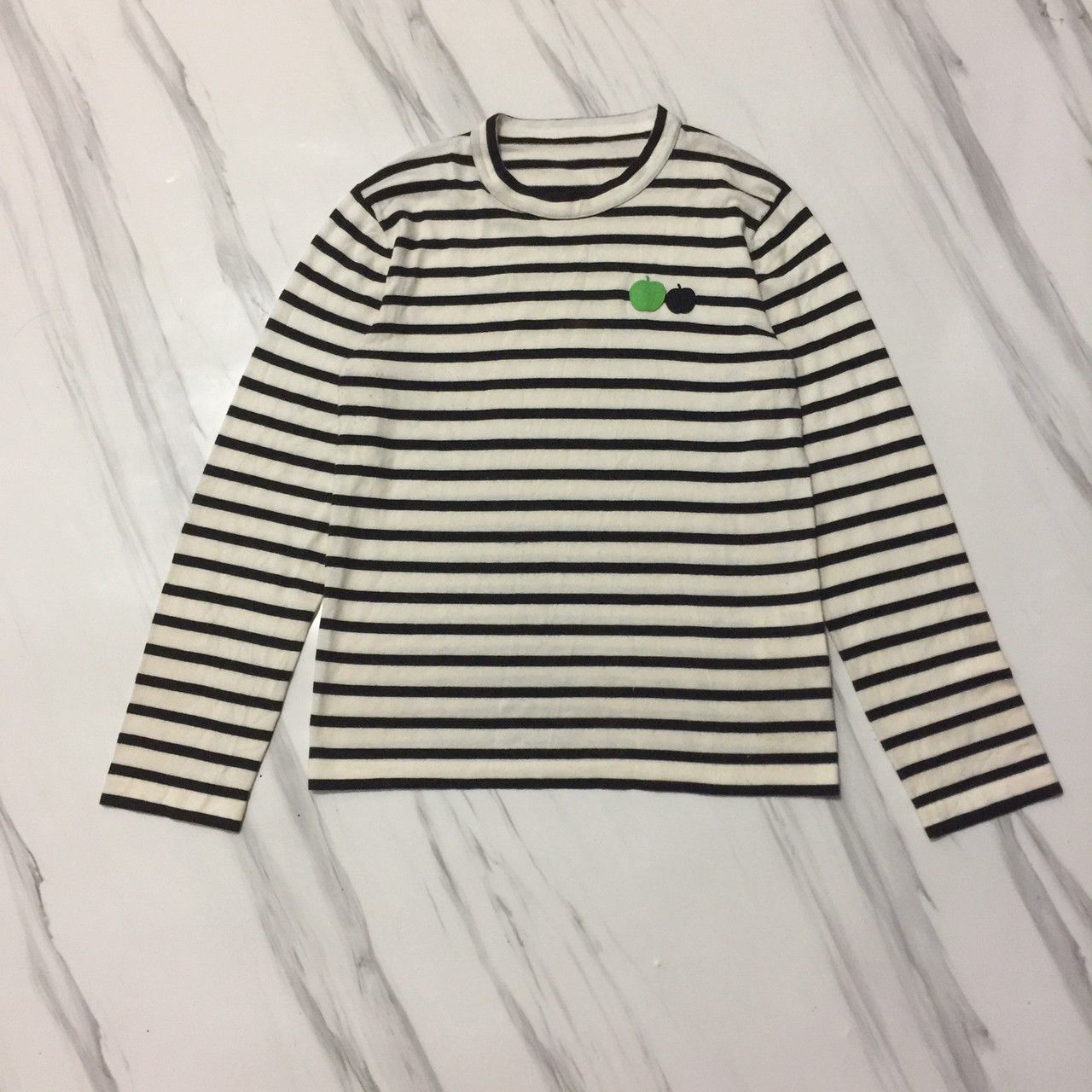 image of Cdg X The Beatles Long Sleeve in Black White, Men's (Size Small)