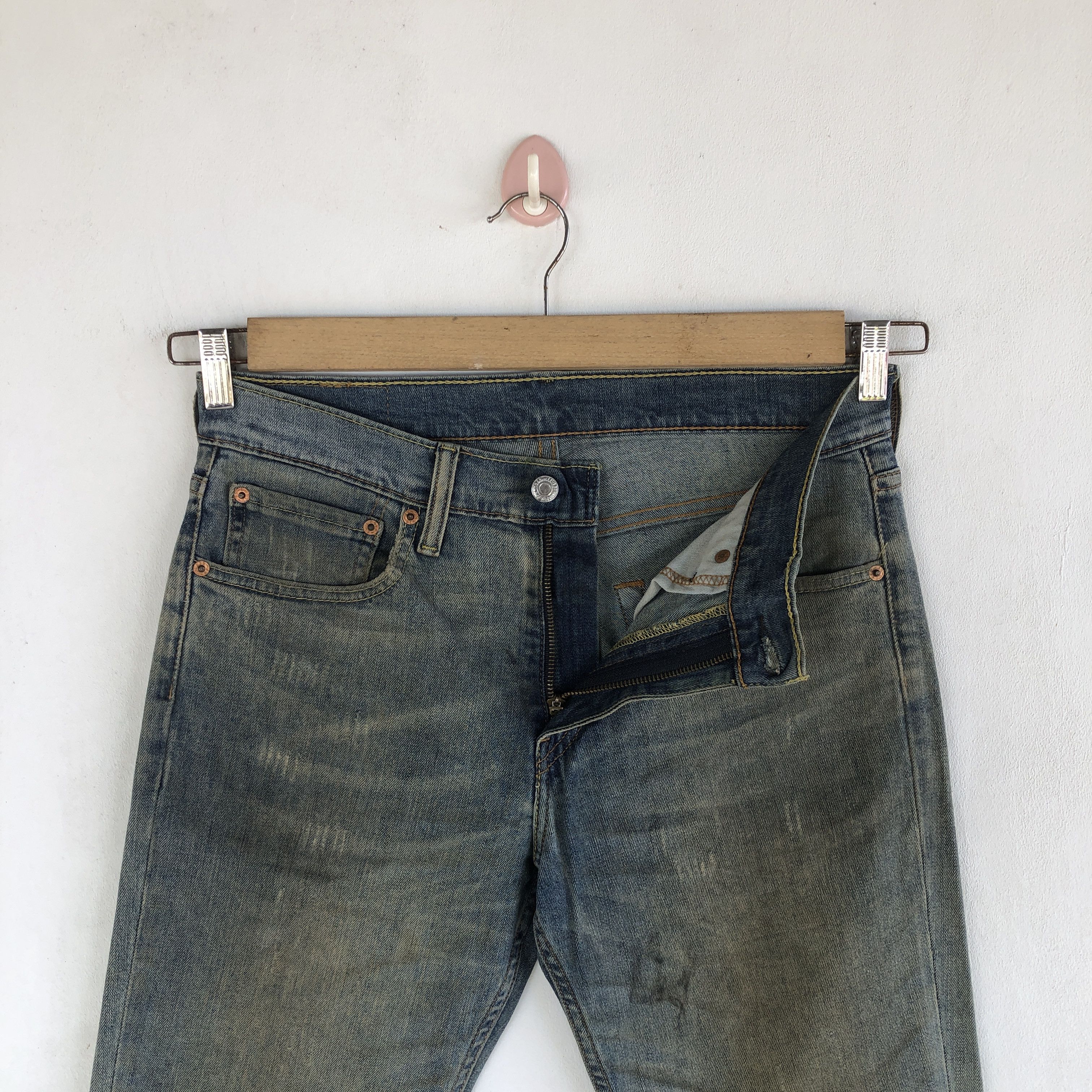 Levi's Vintage Levis Distressed Jeans Levi's Slim Tapered Denim Size US 30 / EU 46 - 6 Thumbnail