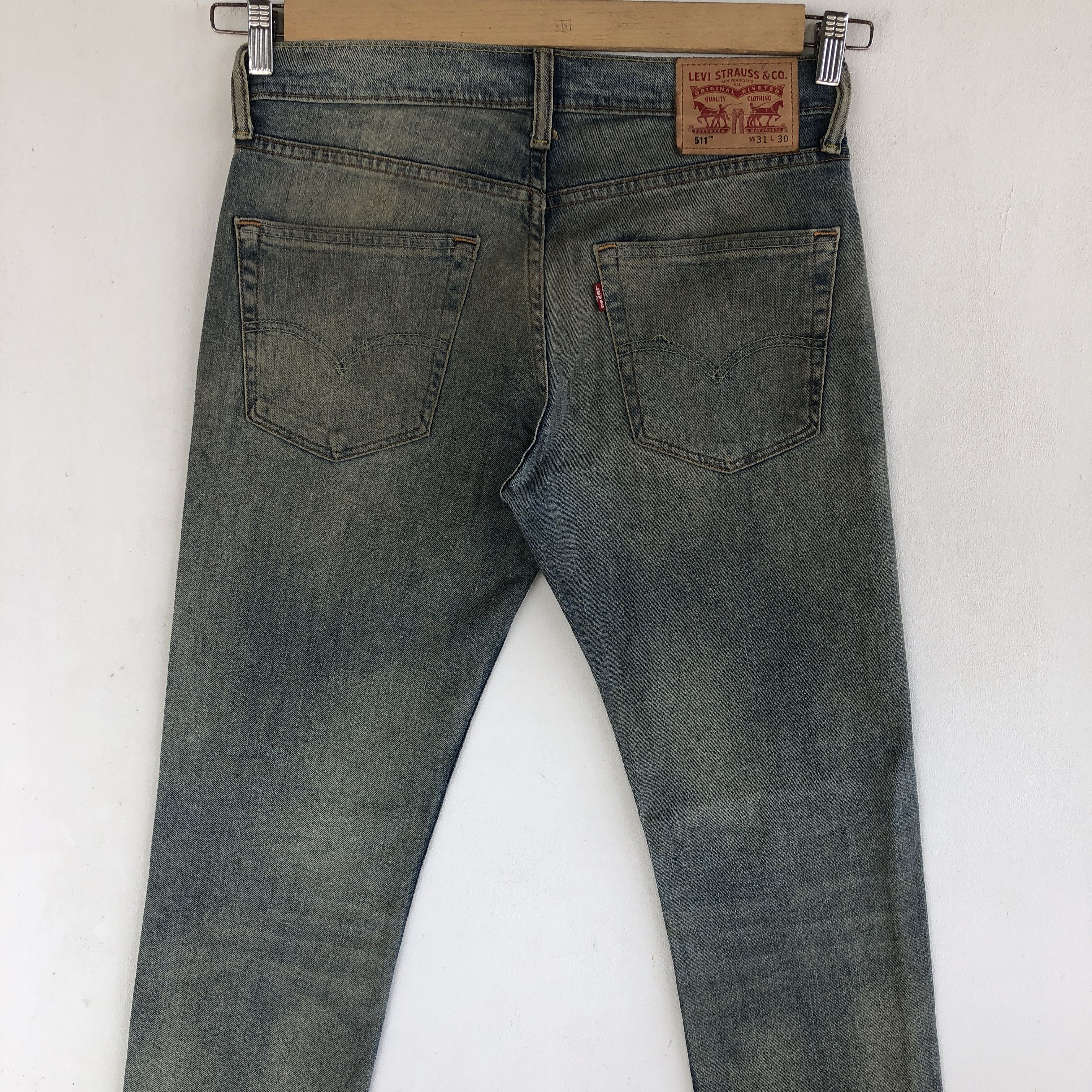 Levi's Vintage Levis Distressed Jeans Levi's Slim Tapered Denim Size US 30 / EU 46 - 4 Thumbnail