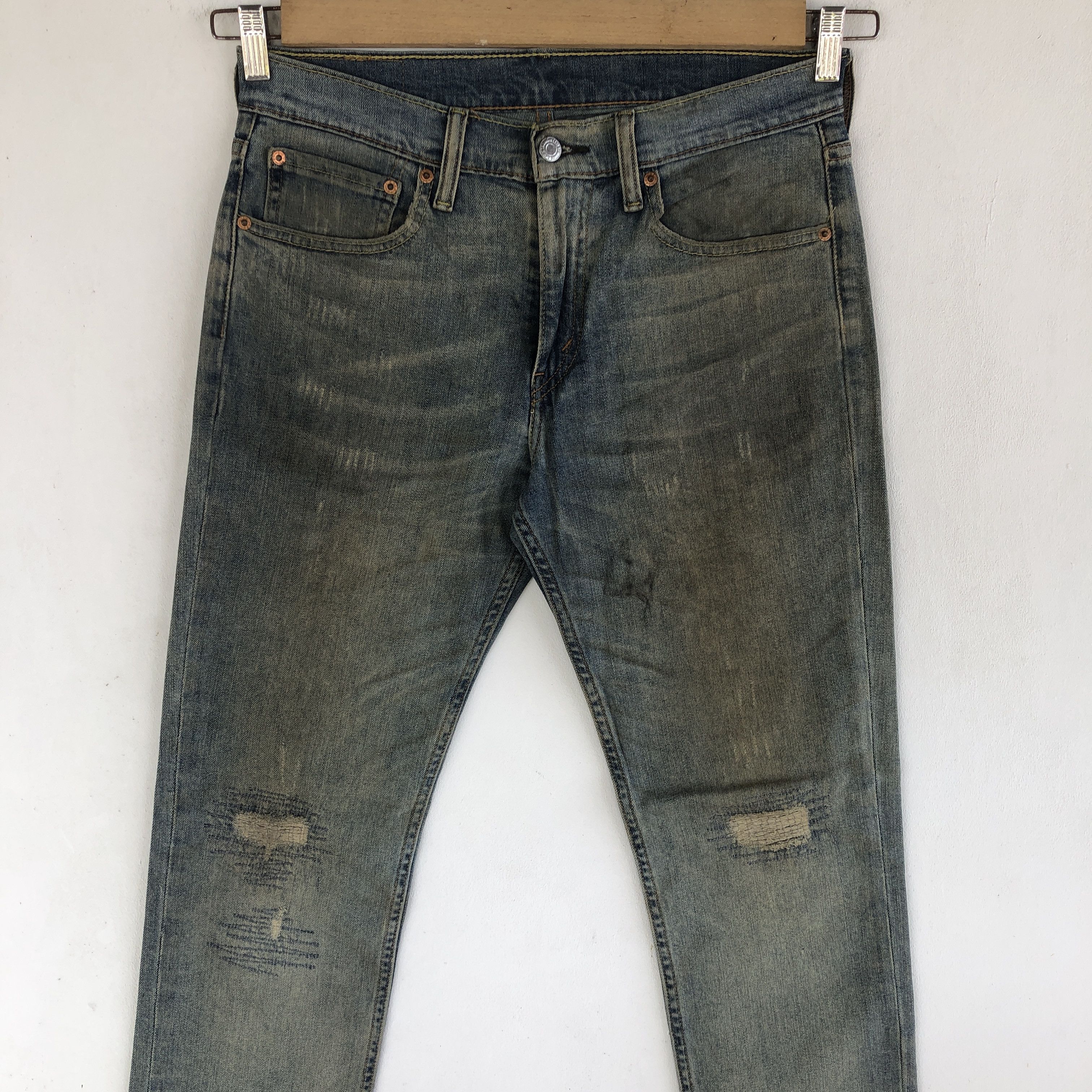 Levi's Vintage Levis Distressed Jeans Levi's Slim Tapered Denim Size US 30 / EU 46 - 3 Thumbnail