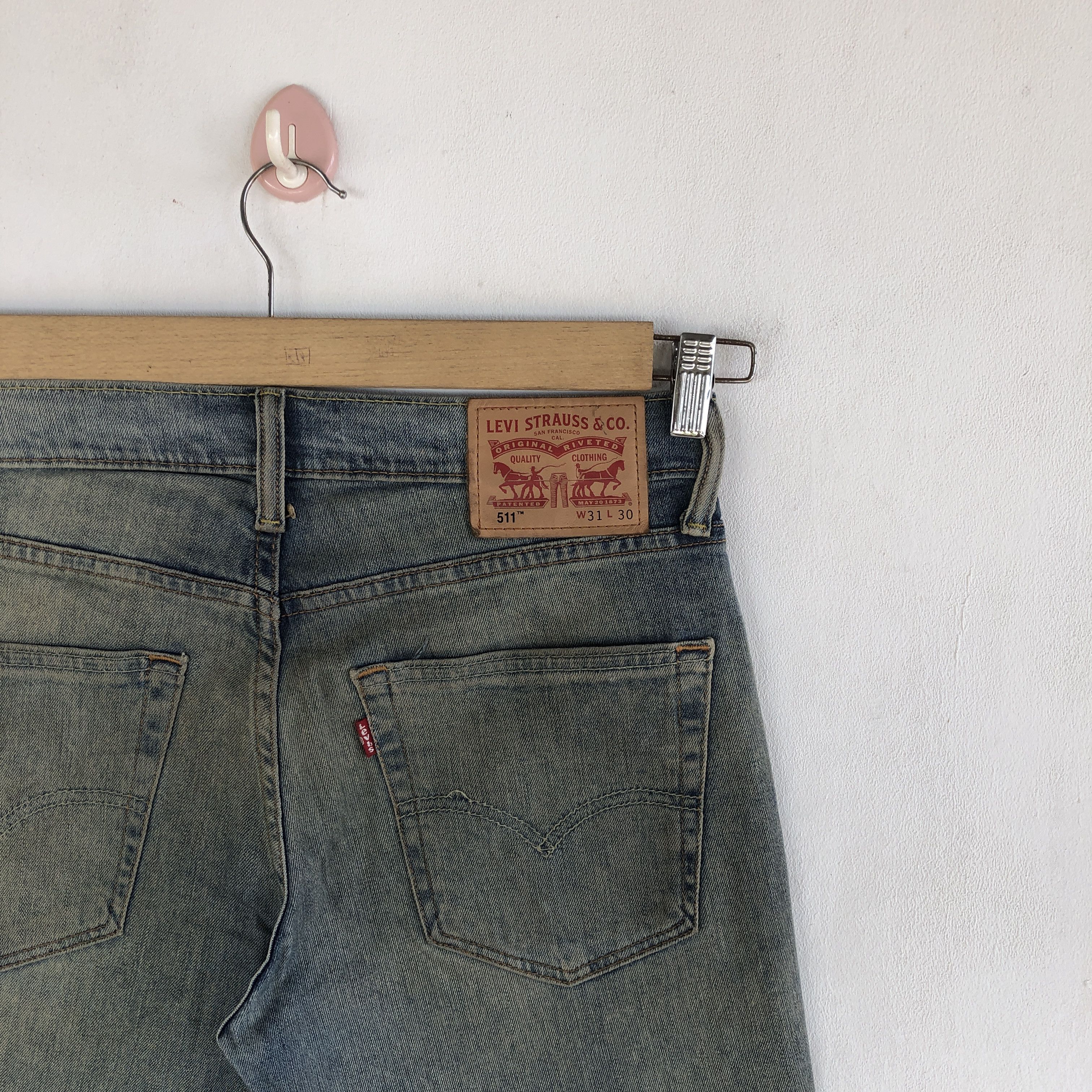 Levi's Vintage Levis Distressed Jeans Levi's Slim Tapered Denim Size US 30 / EU 46 - 5 Thumbnail