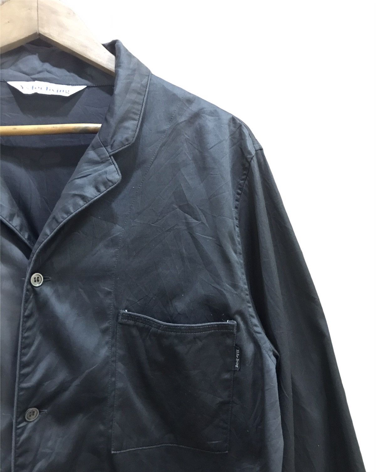 Yohji Yamamoto Ys for Living black shirt button up Size US M / EU 48-50 / 2 - 3 Thumbnail