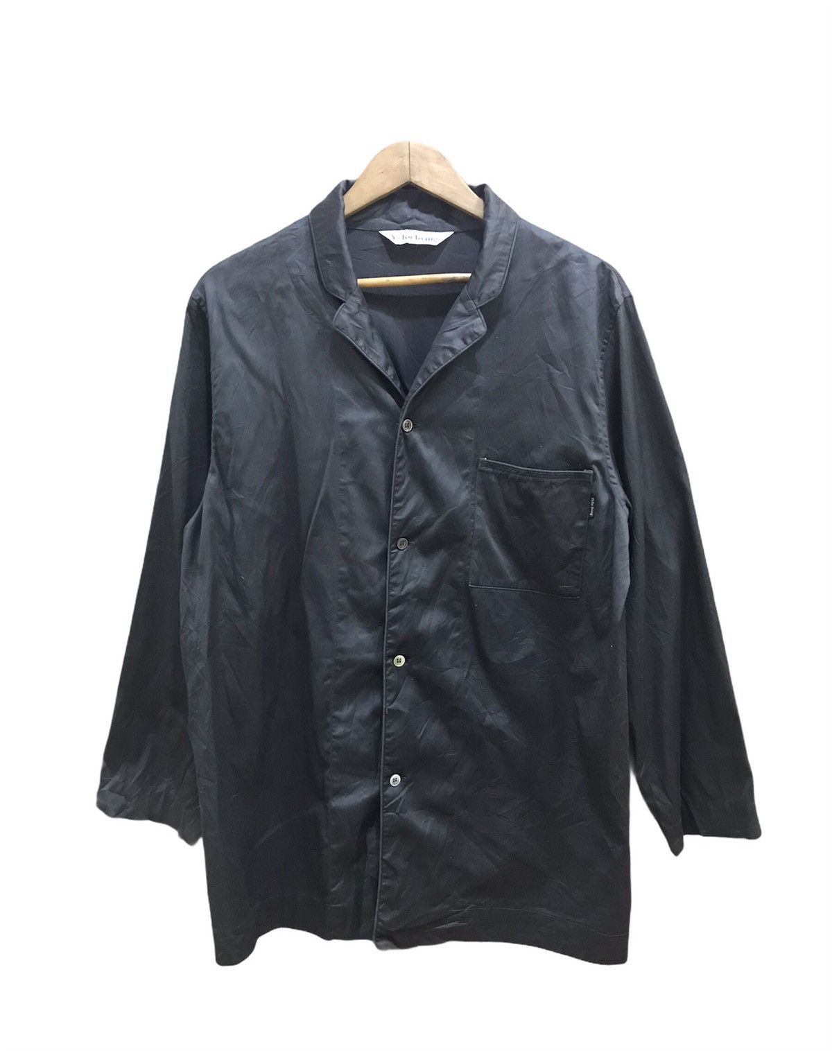 Yohji Yamamoto Ys for Living black shirt button up Size US M / EU 48-50 / 2 - 1 Thumbnail