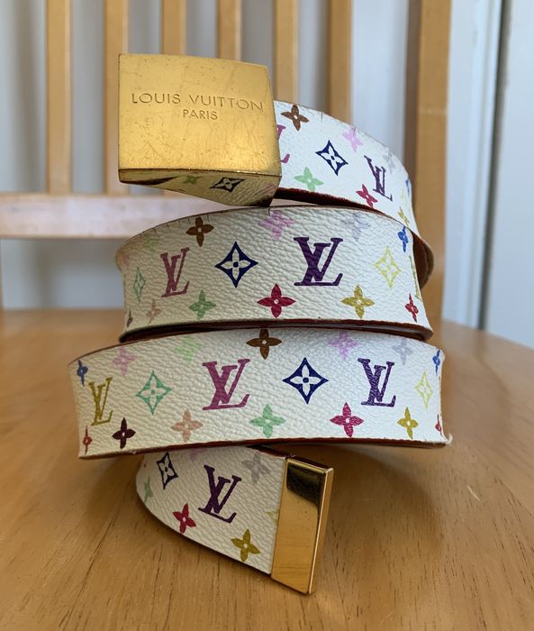 Louis Vuitton x Takashi Murakami S/S 2003 Louis Murakami Multicolor Monogram Belt