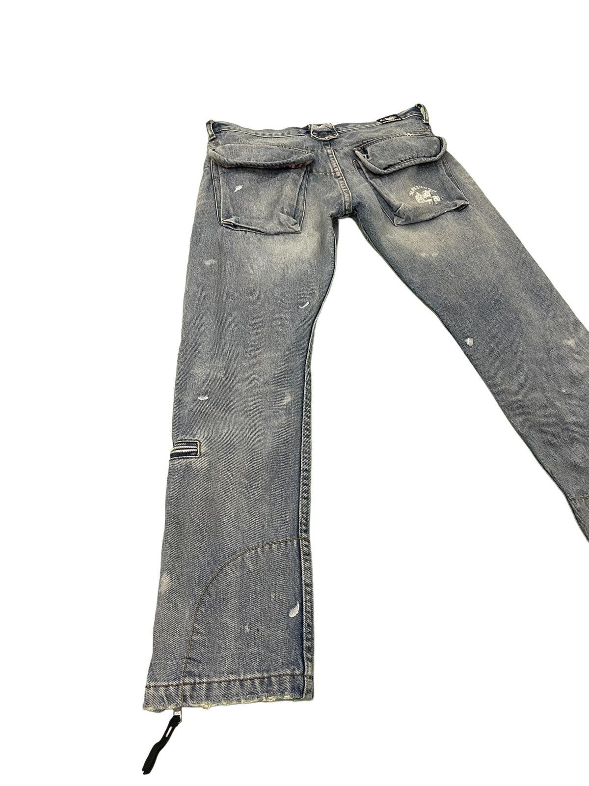 Japanese Brand Multizipped Denim Punk Rna Japan Cropped Boot Low Rise 2🟦3 Size US 30 / EU 46 - 13 Thumbnail