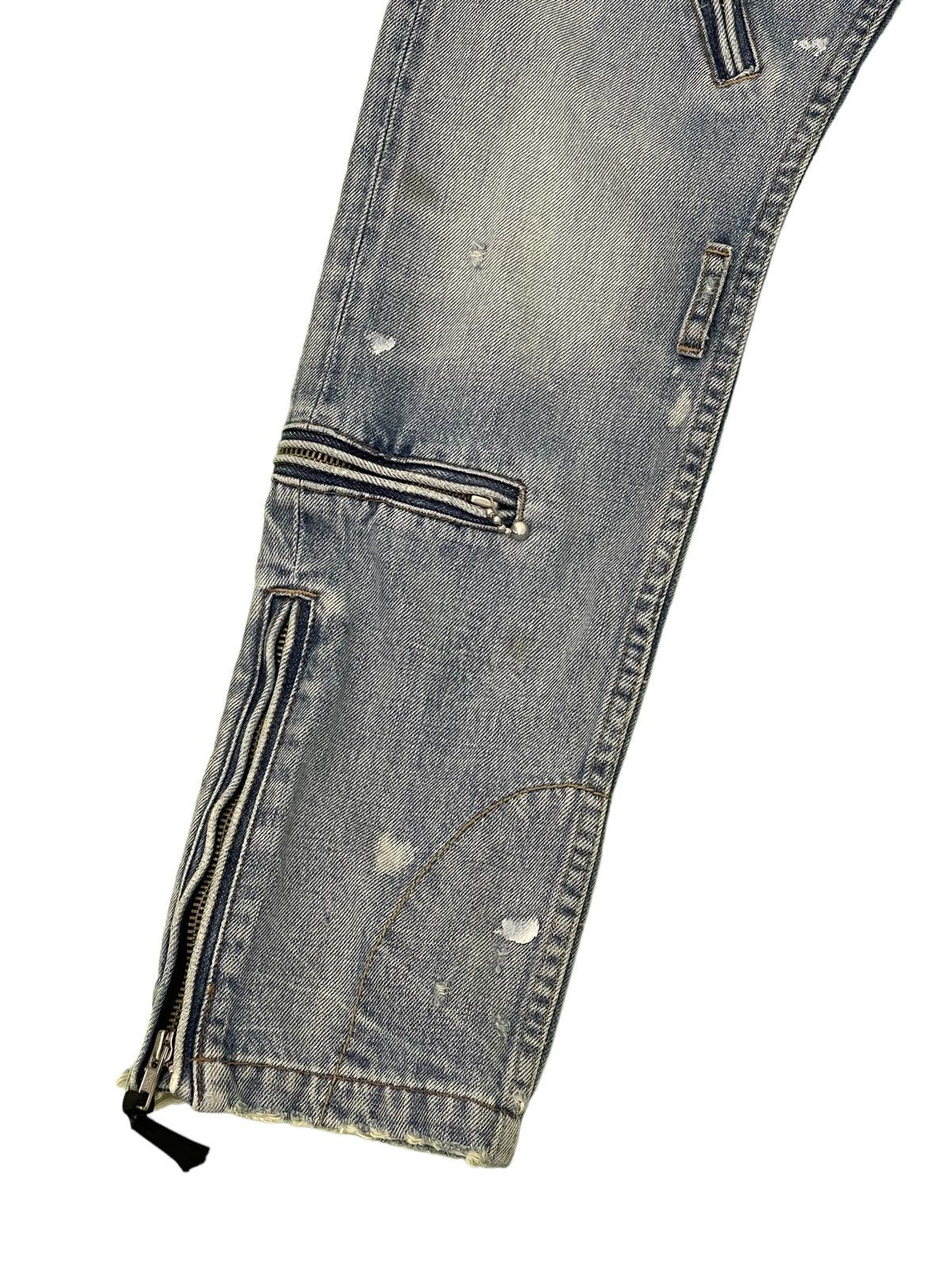 Japanese Brand Multizipped Denim Punk Rna Japan Cropped Boot Low Rise 2🟦3 Size US 30 / EU 46 - 5 Thumbnail