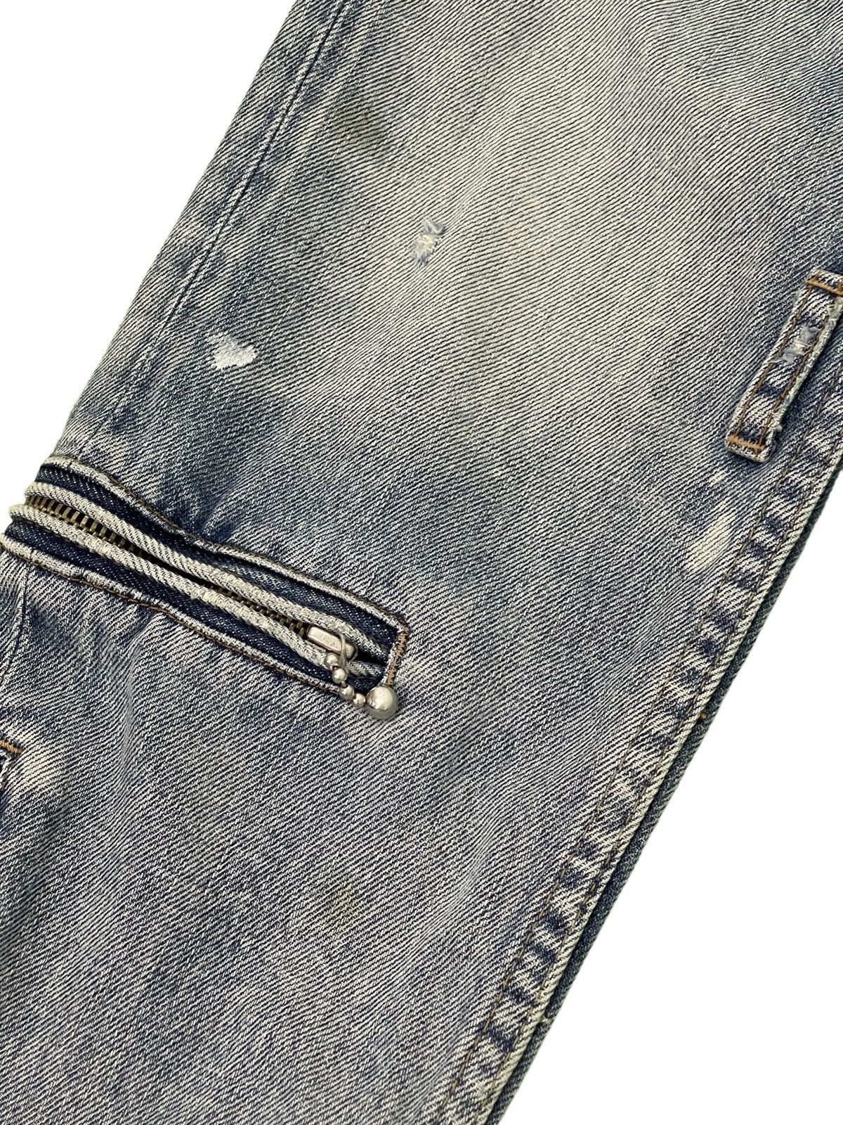 Japanese Brand Multizipped Denim Punk Rna Japan Cropped Boot Low Rise 2🟦3 Size US 30 / EU 46 - 7 Thumbnail