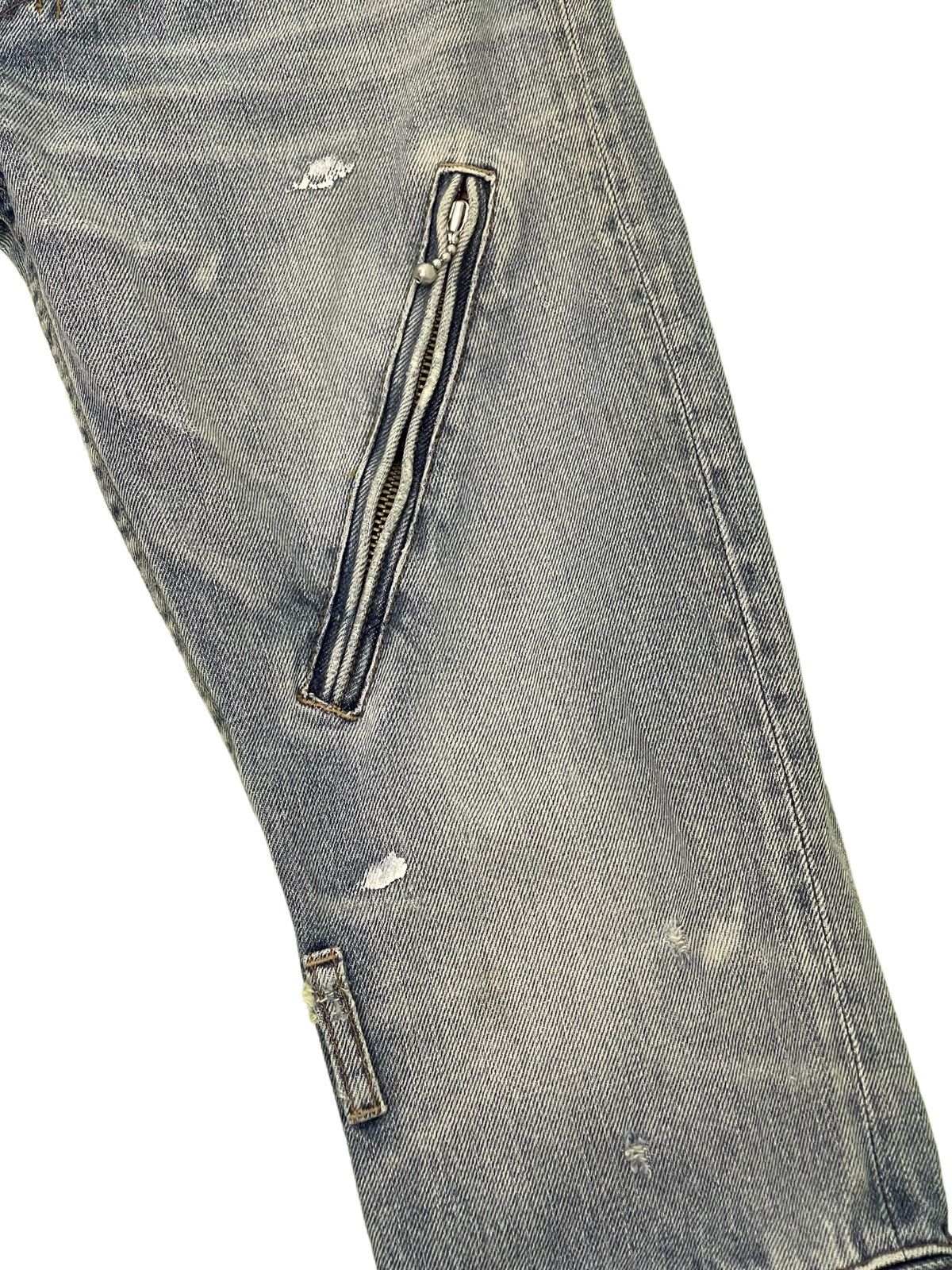 Japanese Brand Multizipped Denim Punk Rna Japan Cropped Boot Low Rise 2🟦3 Size US 30 / EU 46 - 8 Thumbnail