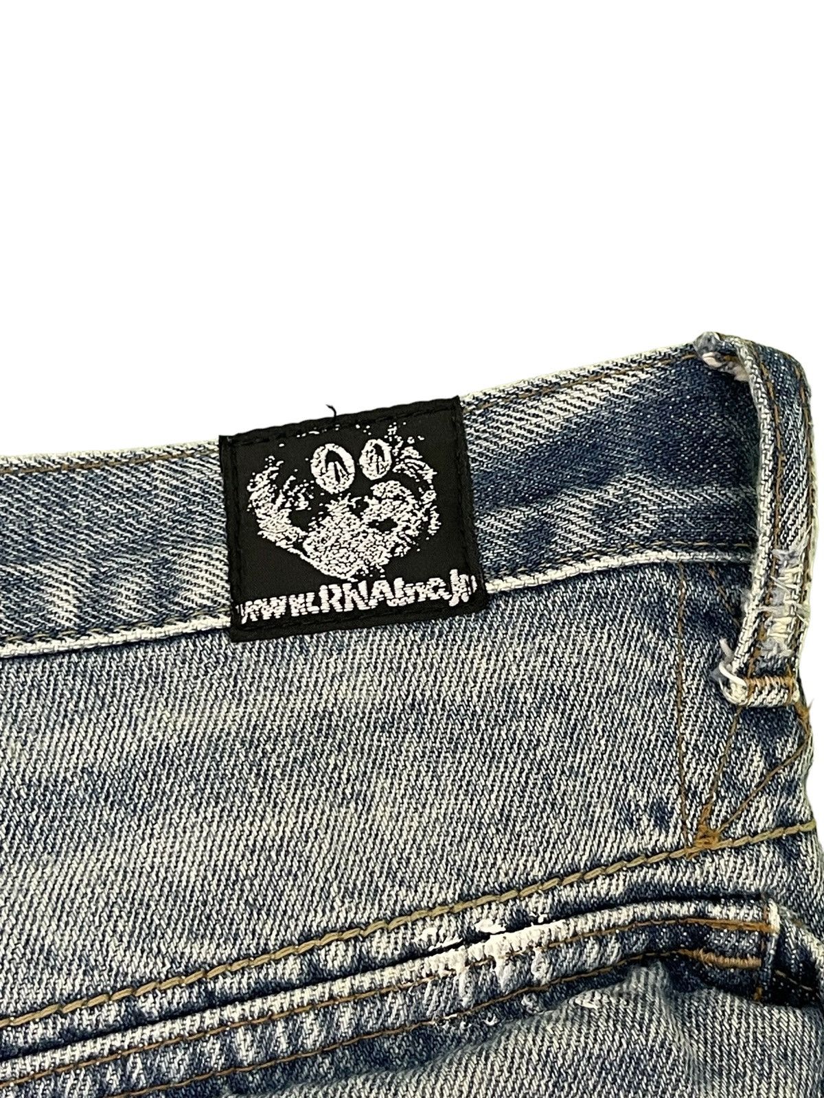 Japanese Brand Multizipped Denim Punk Rna Japan Cropped Boot Low Rise 2🟦3 Size US 30 / EU 46 - 22 Thumbnail