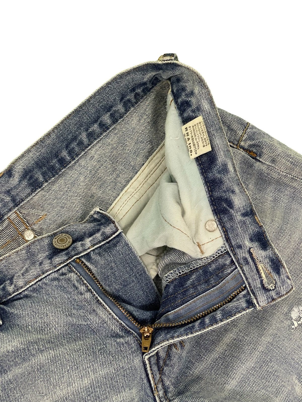Japanese Brand Multizipped Denim Punk Rna Japan Cropped Boot Low Rise 2🟦3 Size US 30 / EU 46 - 11 Thumbnail