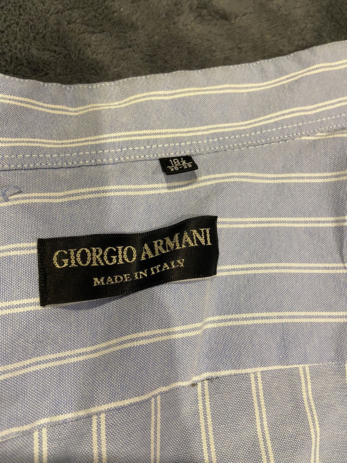 Giorgio Armani Giorgio Armani Long Shirt Size 18.5 Size US XXL / EU 58 / 5 - 6 Thumbnail
