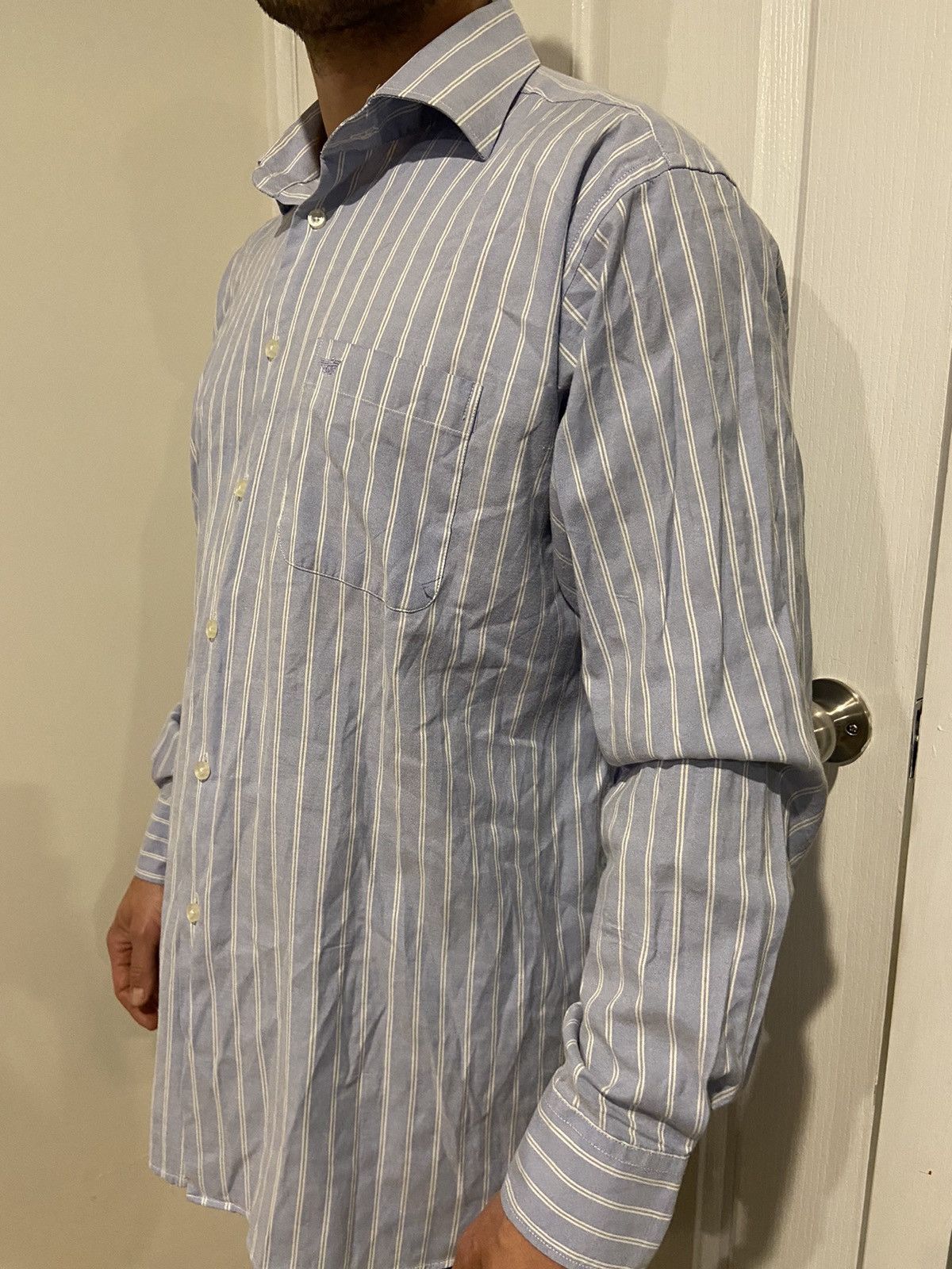 Giorgio Armani Giorgio Armani Long Shirt Size 18.5 Size US XXL / EU 58 / 5 - 4 Thumbnail