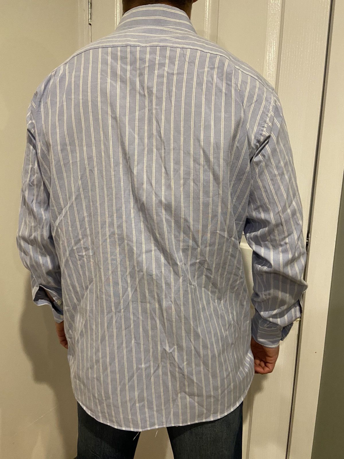 Giorgio Armani Giorgio Armani Long Shirt Size 18.5 Size US XXL / EU 58 / 5 - 5 Thumbnail