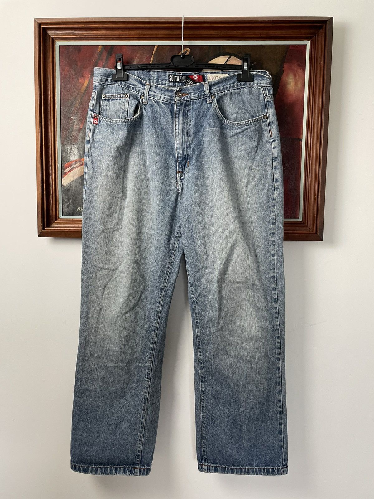 Y2k SOUTHPOLE Vintage Baggy Rare Denim Rap Skate Streetwear
