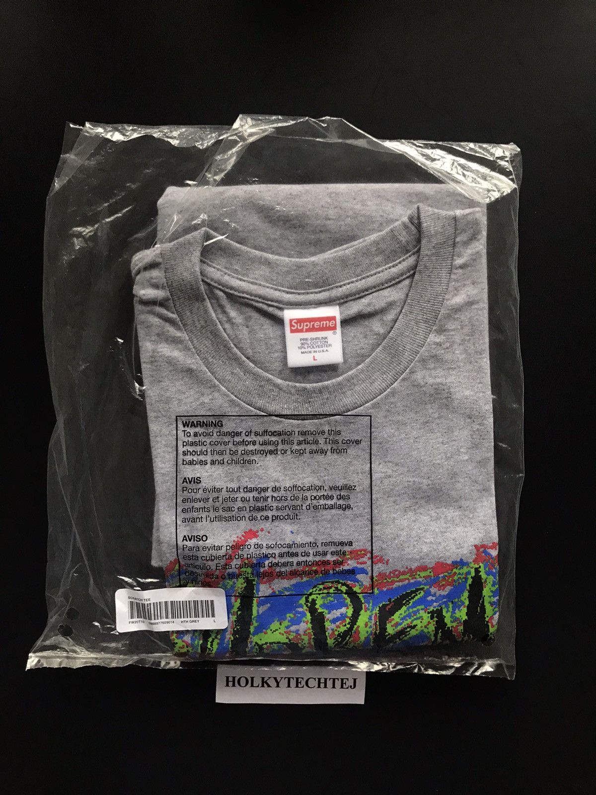 Supreme Supreme Scratch Tee Size US L / EU 52-54 / 3 - 1 Preview