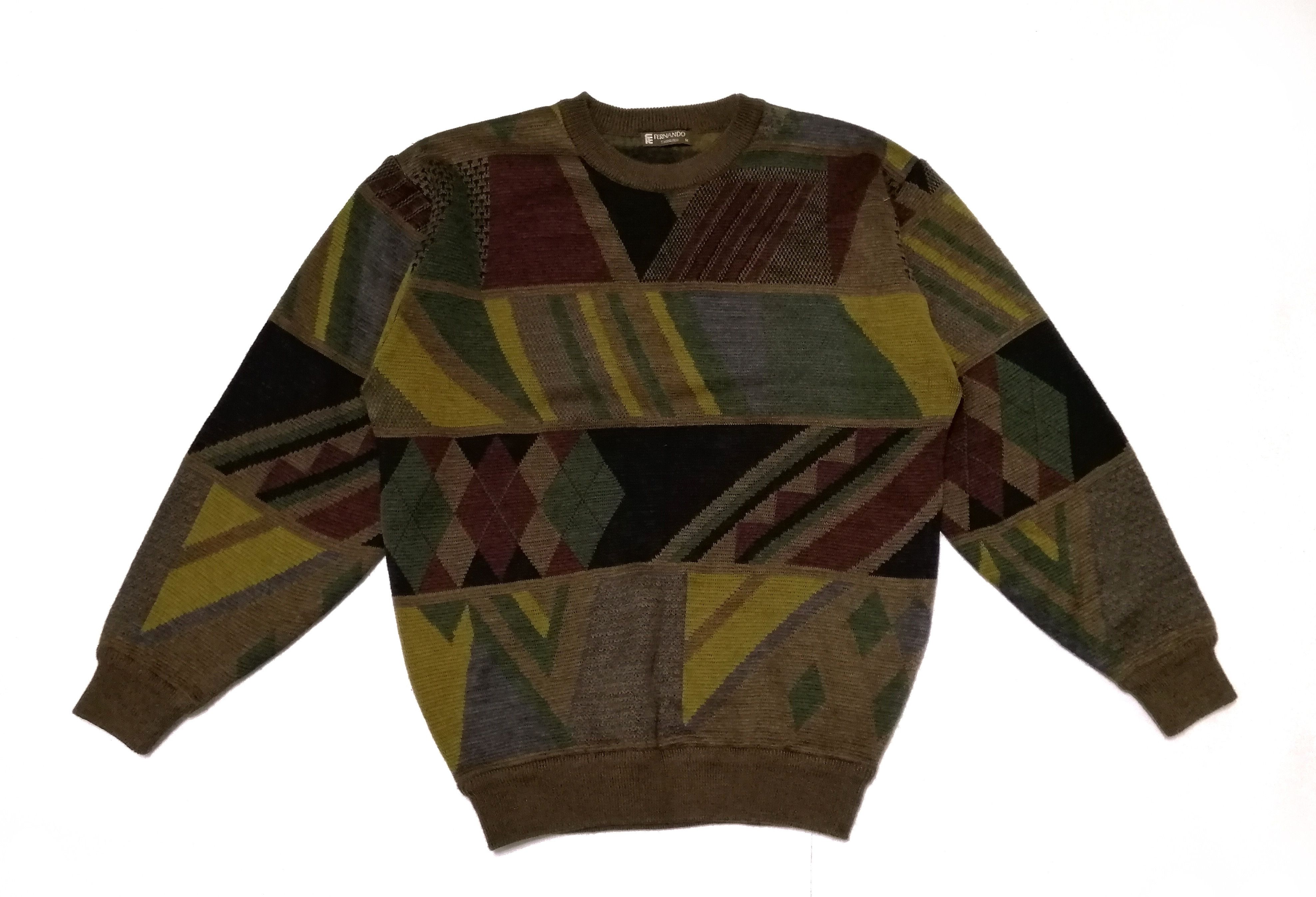 Vintage 🔥Vintage 80s Fernando sweater knitwear design Size US M / EU 48-50 / 2 - 1 Thumbnail