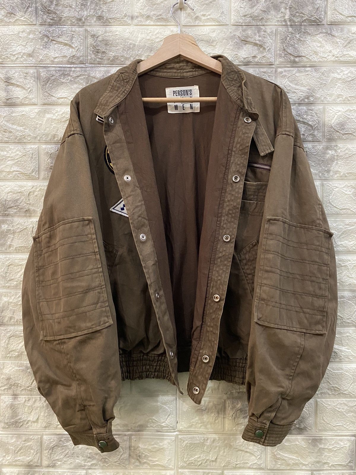 PERSON'S × Vintage Vintage Person’s Bomber cotton Jacket Size US M / EU 48-50 / 2 - 6 Thumbnail