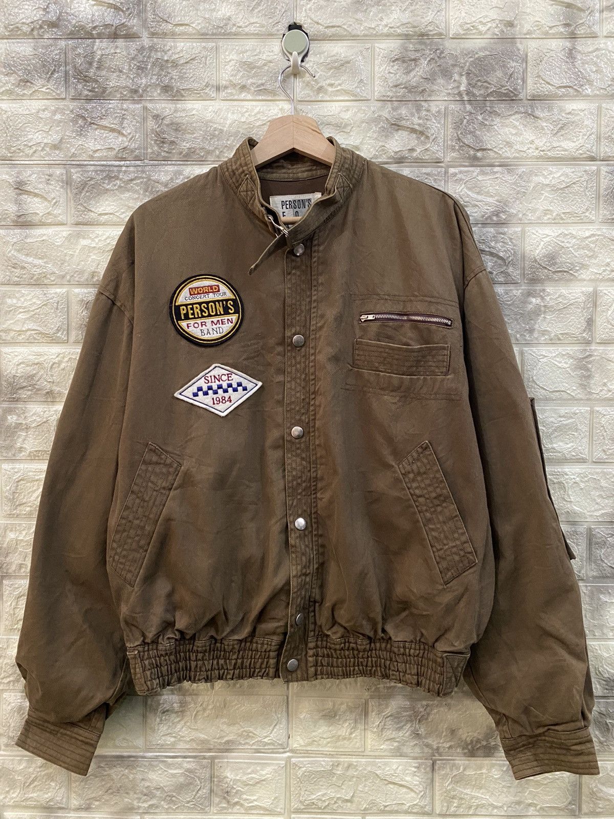 PERSON'S × Vintage Vintage Person’s Bomber cotton Jacket Size US M / EU 48-50 / 2 - 2 Thumbnail