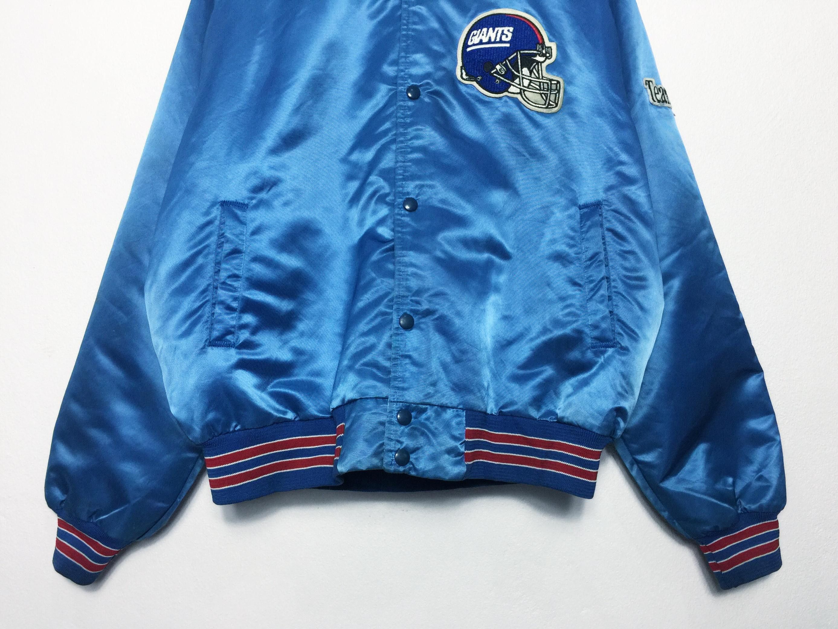 NFL Rare Vintage New York Giants NFL Bombers Jacket Made in USA Size US XL / EU 56 / 4 - 5 Thumbnail