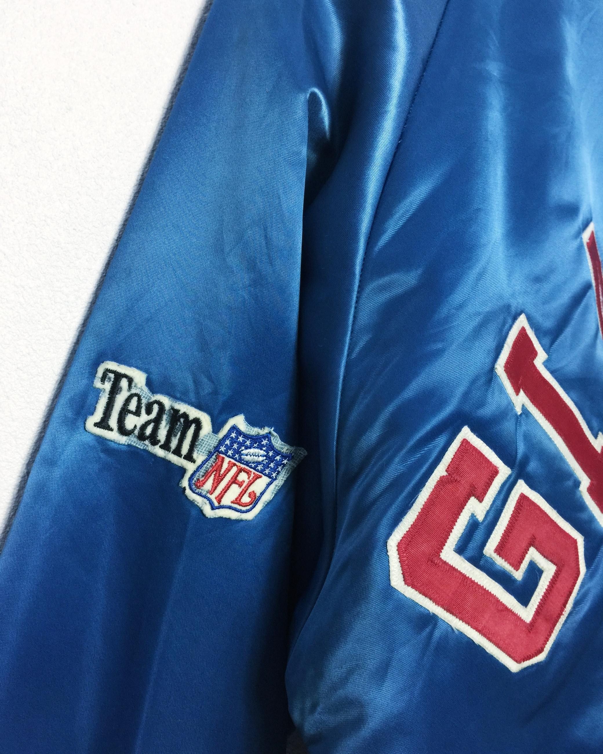 NFL Rare Vintage New York Giants NFL Bombers Jacket Made in USA Size US XL / EU 56 / 4 - 9 Thumbnail