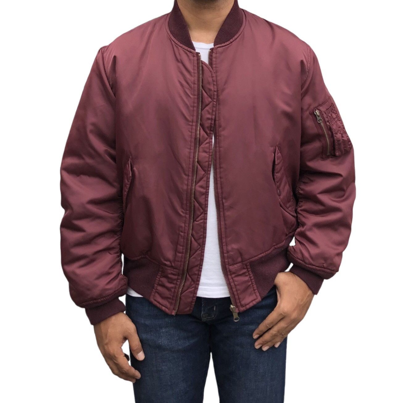 Vintage Vintage ALBEMARLE Ma-1 Bomber Jacket Size US L / EU 52-54 / 3 - 1 Thumbnail