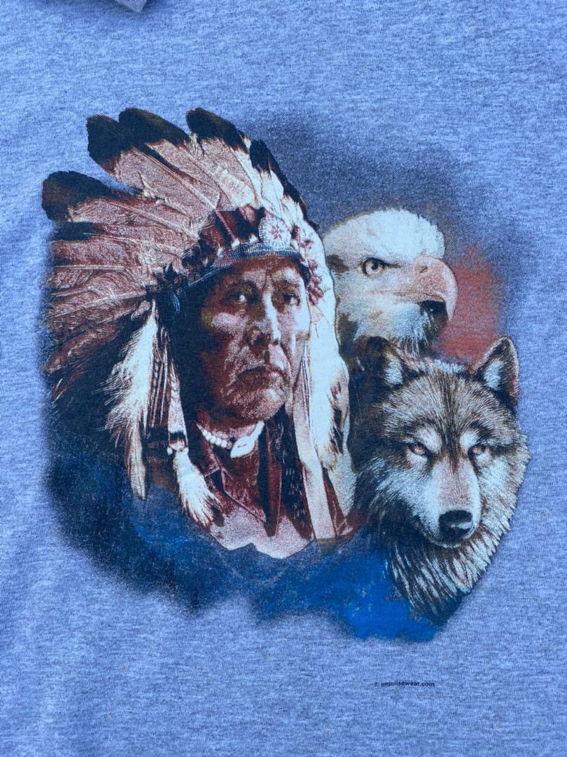 image of Native American in Grey, Men's (Size Large)