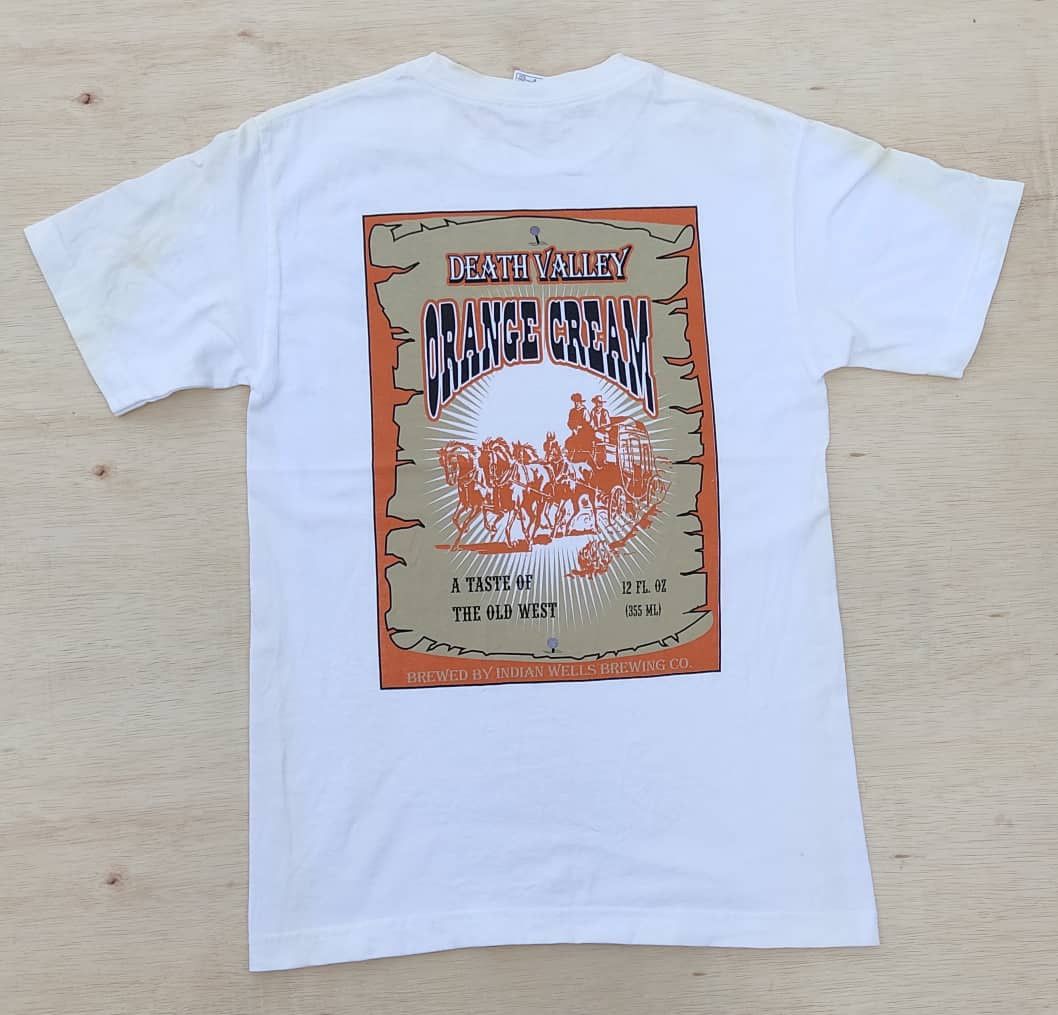 image of Vintage Tee Old West Death Valley A32 in White, Men's (Size Small)