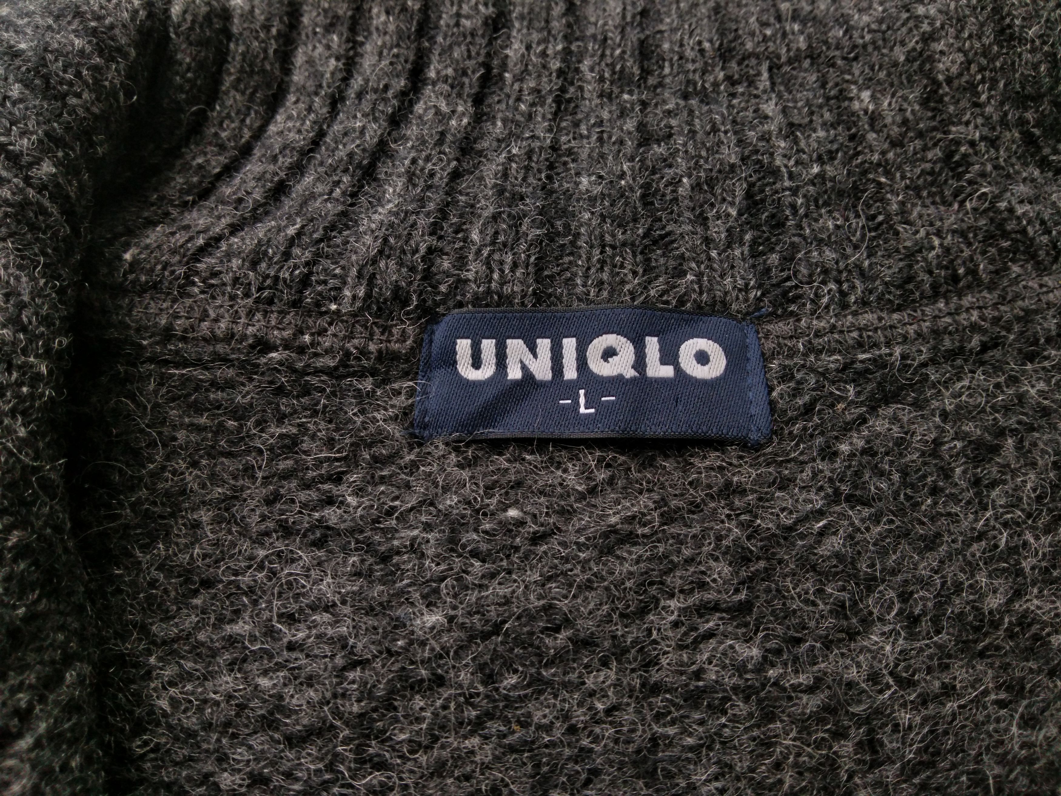 Japanese Brand × Uniqlo UNIQLO MEN'S TURTLE NECK WOOL SWEATER Size US L / EU 52-54 / 3 - 11 Thumbnail