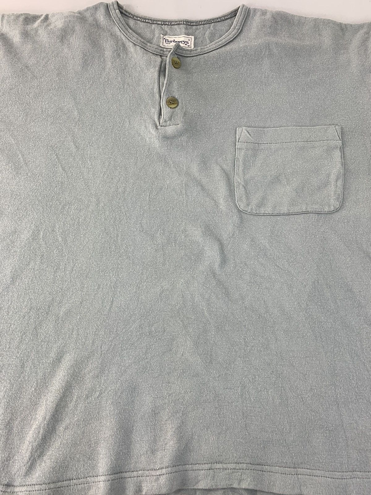 Burberry Burberry Burberrys Longsleeve Single Pocket Baggy Loose Tee Size M / US 6-8 / IT 42-44 - 3 Thumbnail