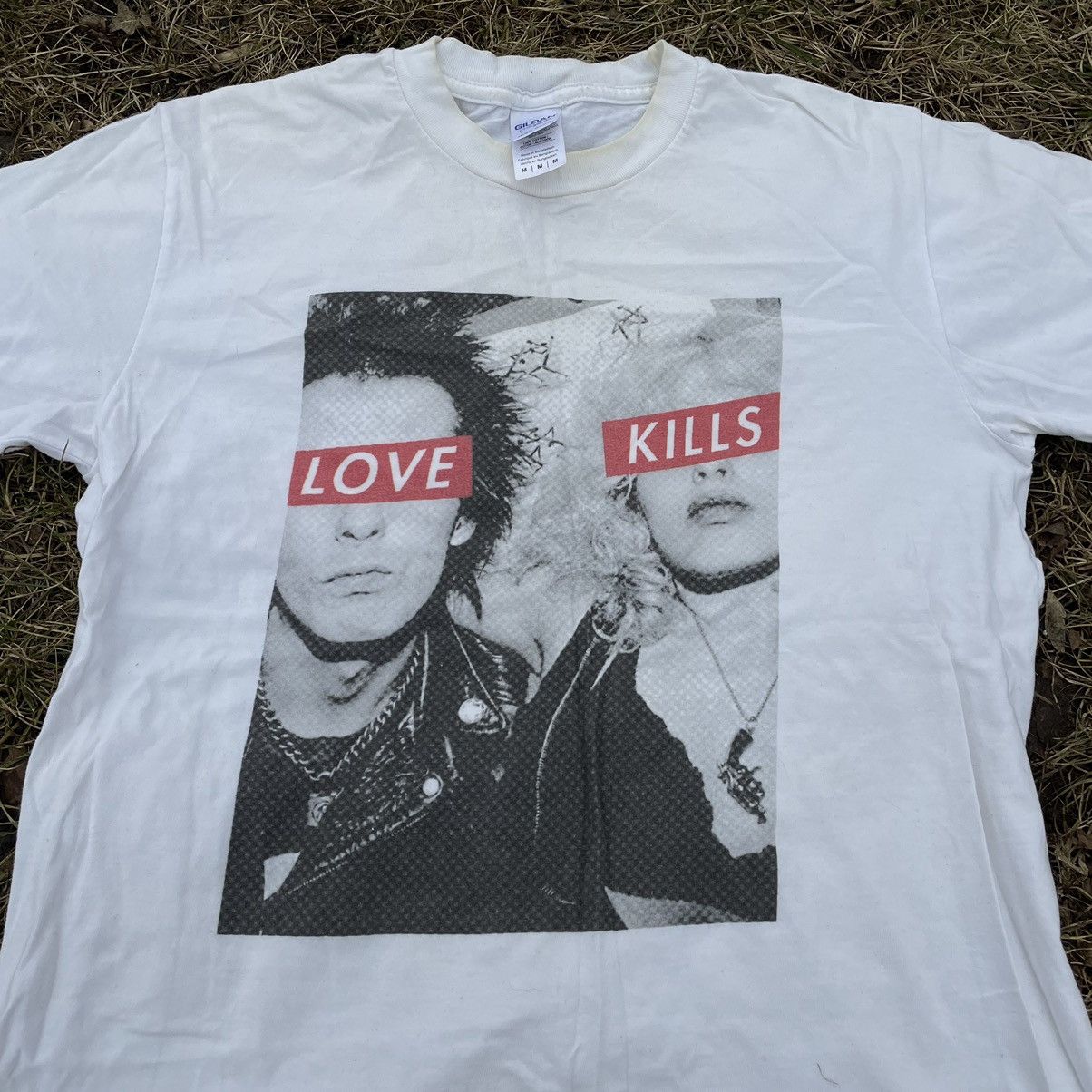 Band Tees Vintage Tee 90s Love Kills Skulls Vamp Dead Face M Size US M / EU 48-50 / 2 - 4 Thumbnail