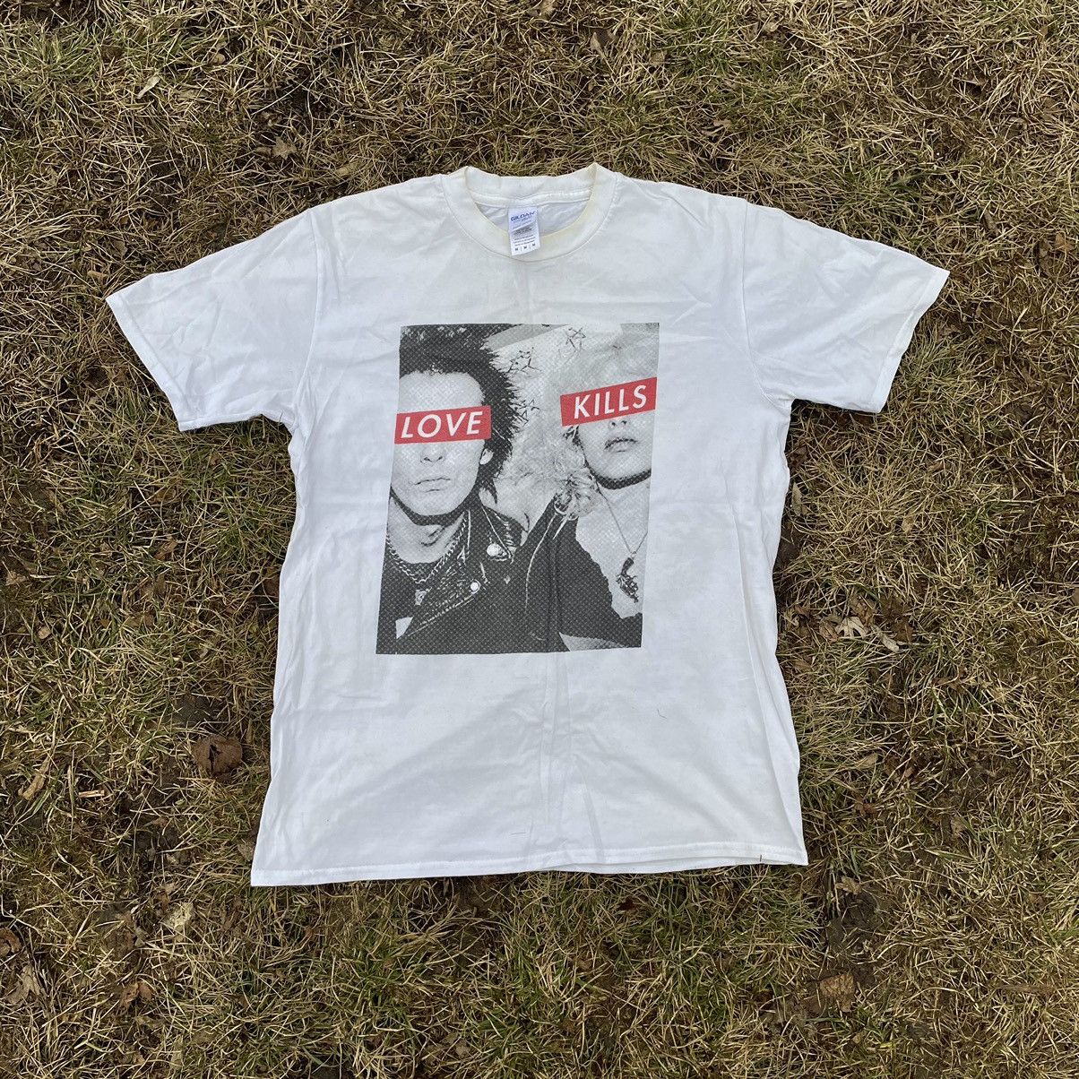 Band Tees Vintage Tee 90s Love Kills Skulls Vamp Dead Face M Size US M / EU 48-50 / 2 - 1 Thumbnail