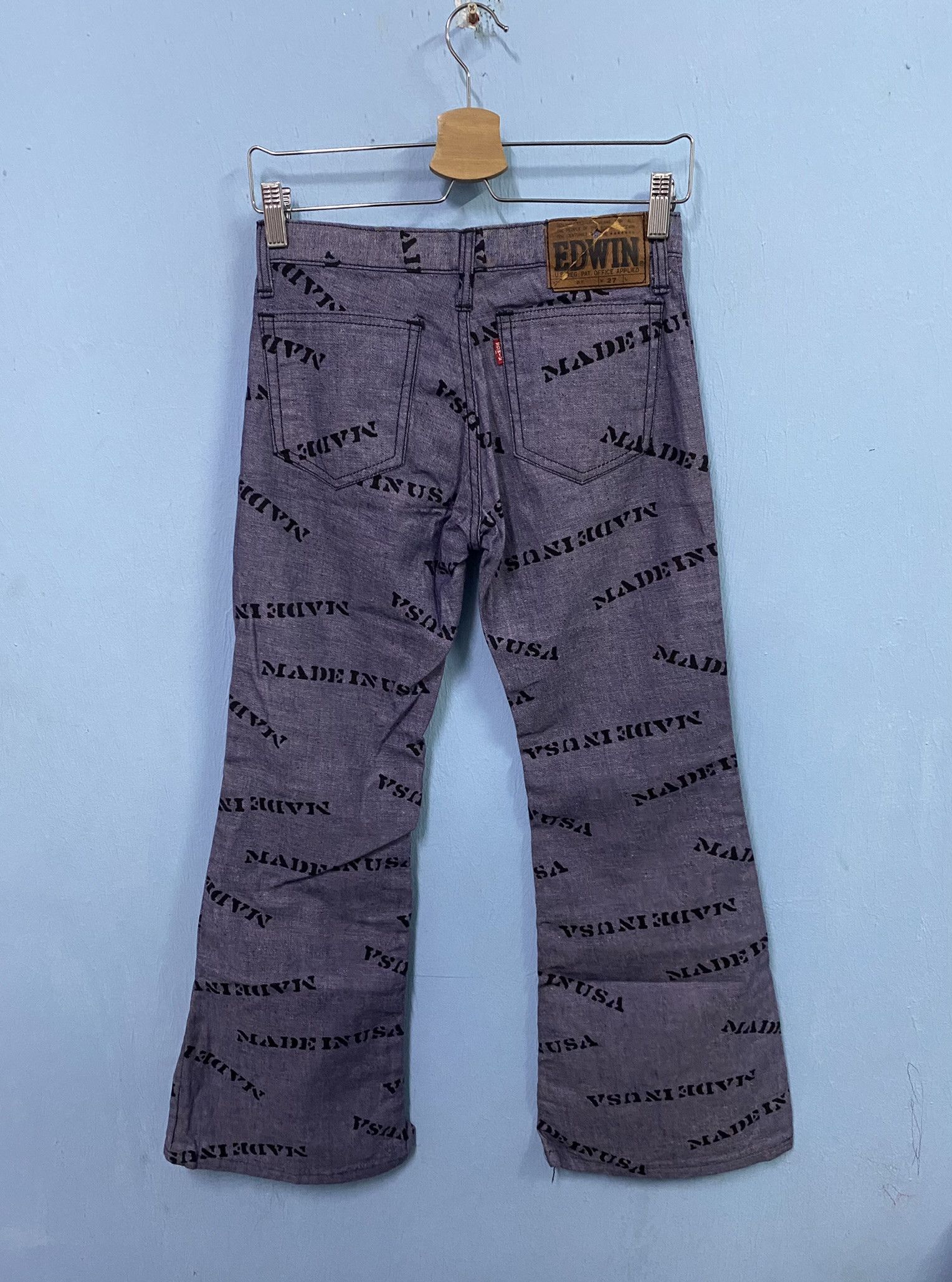 Edwin Vintage 70's EDWIN Full Print Made In USA Bush Pant Size US 27 - 2 Thumbnail