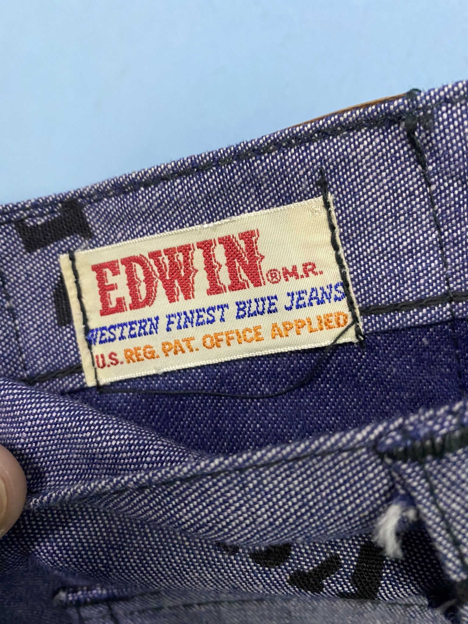 Edwin Vintage 70's EDWIN Full Print Made In USA Bush Pant Size US 27 - 9 Thumbnail